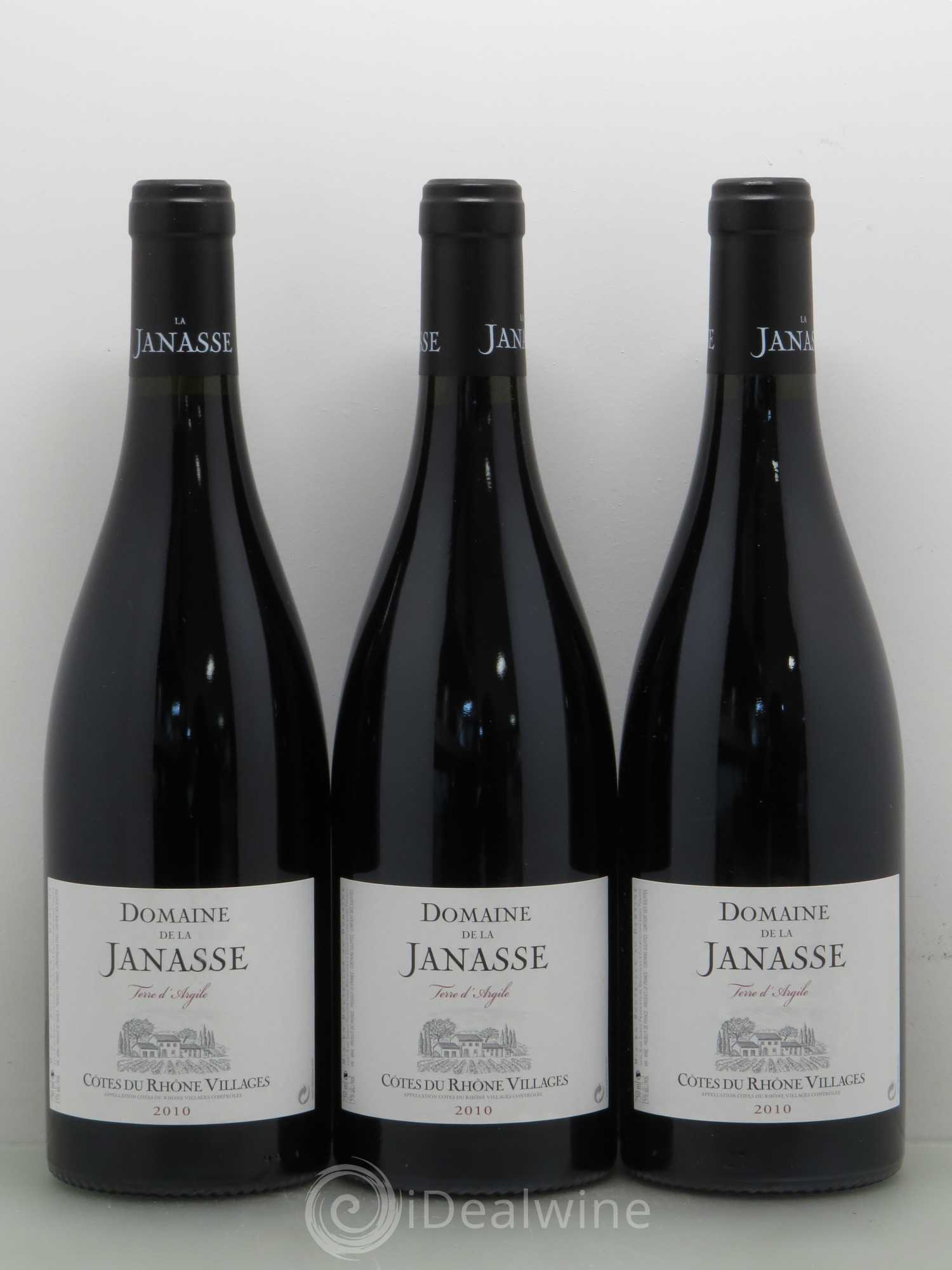 Côtes-du-Rhône-Villages Terre d'Argile La Janasse (Domaine de) 2010 - Lot de 3 bouteilles - 0