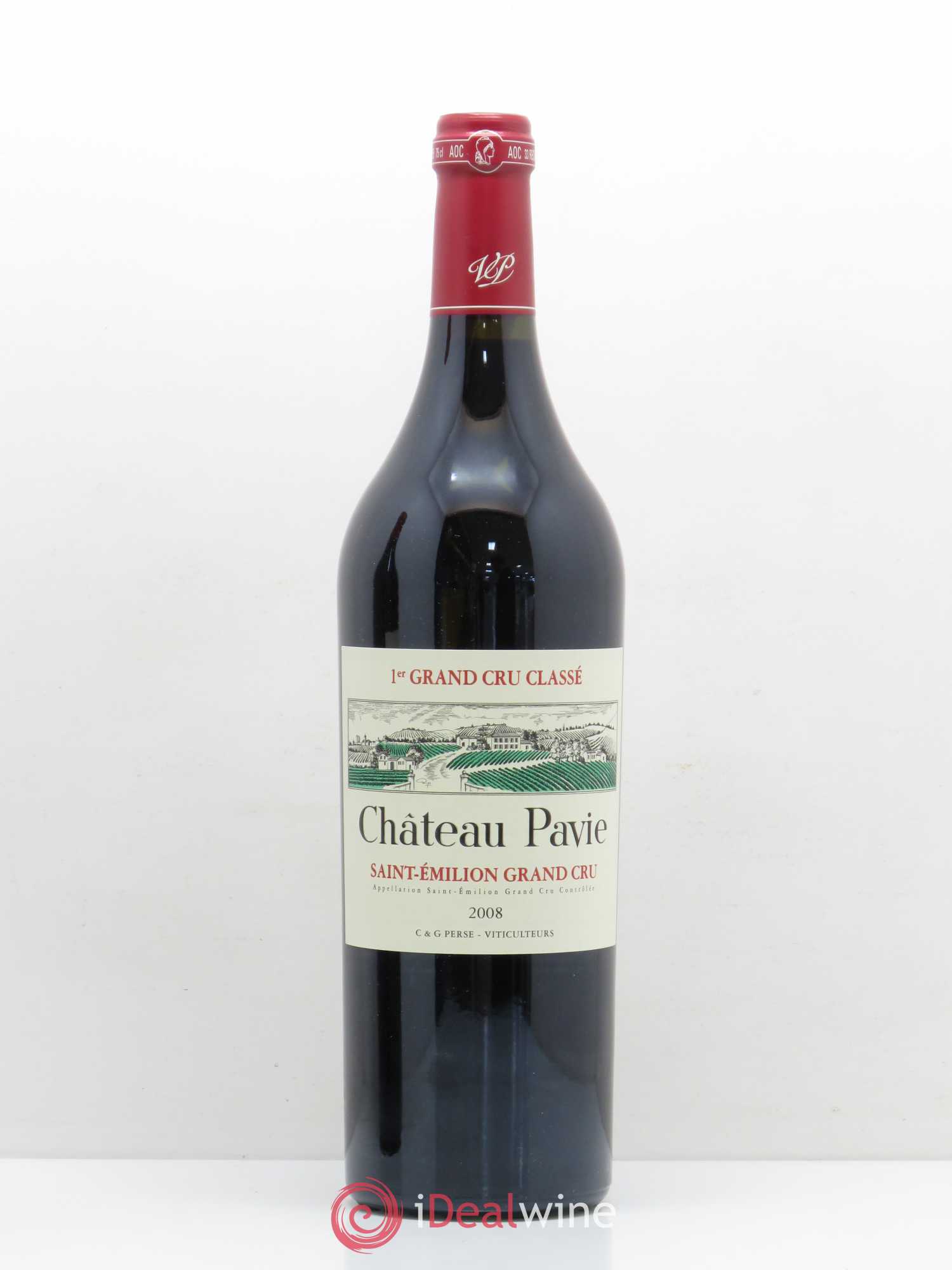 Château Pavie 1er Grand Cru Classé A 2008 - Lot de 1 bouteille - 0