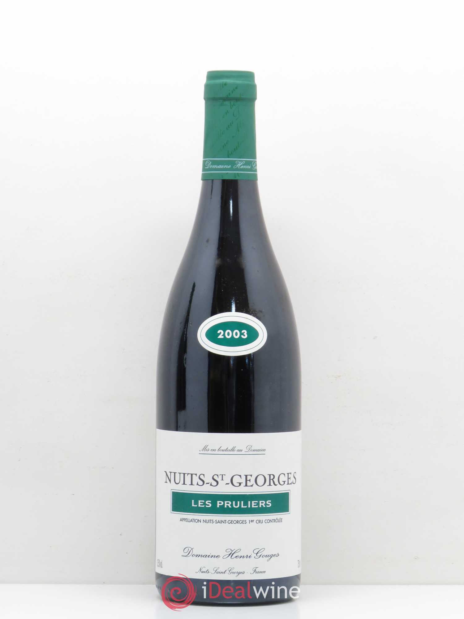 Nuits-Saint-Georges 1er Cru Les Pruliers Henri Gouges 2003 - Lot de 1 bouteille - 0