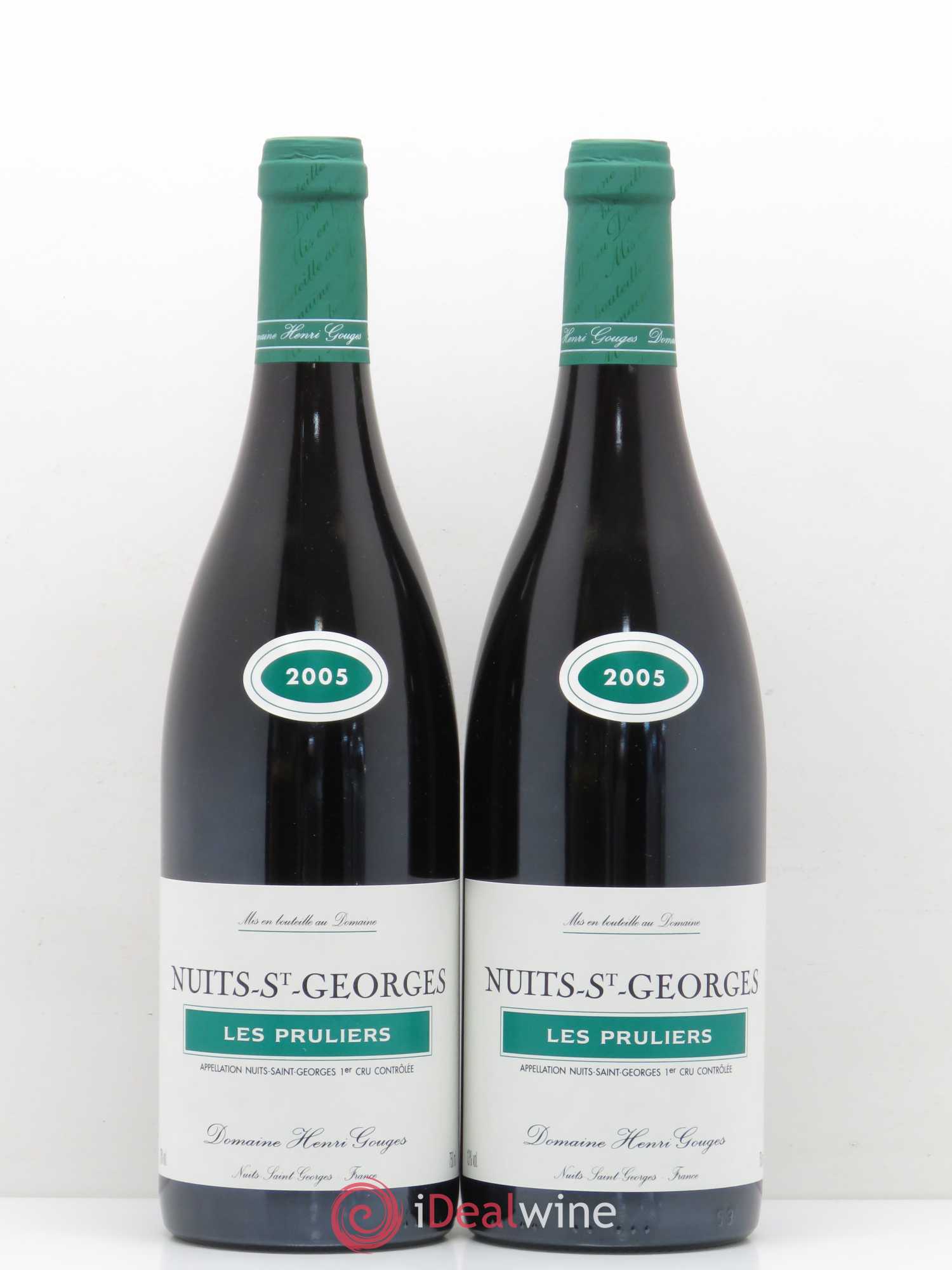 Nuits-Saint-Georges 1er Cru Les Pruliers Henri Gouges 2005 - Lot de 2 bouteilles - 0