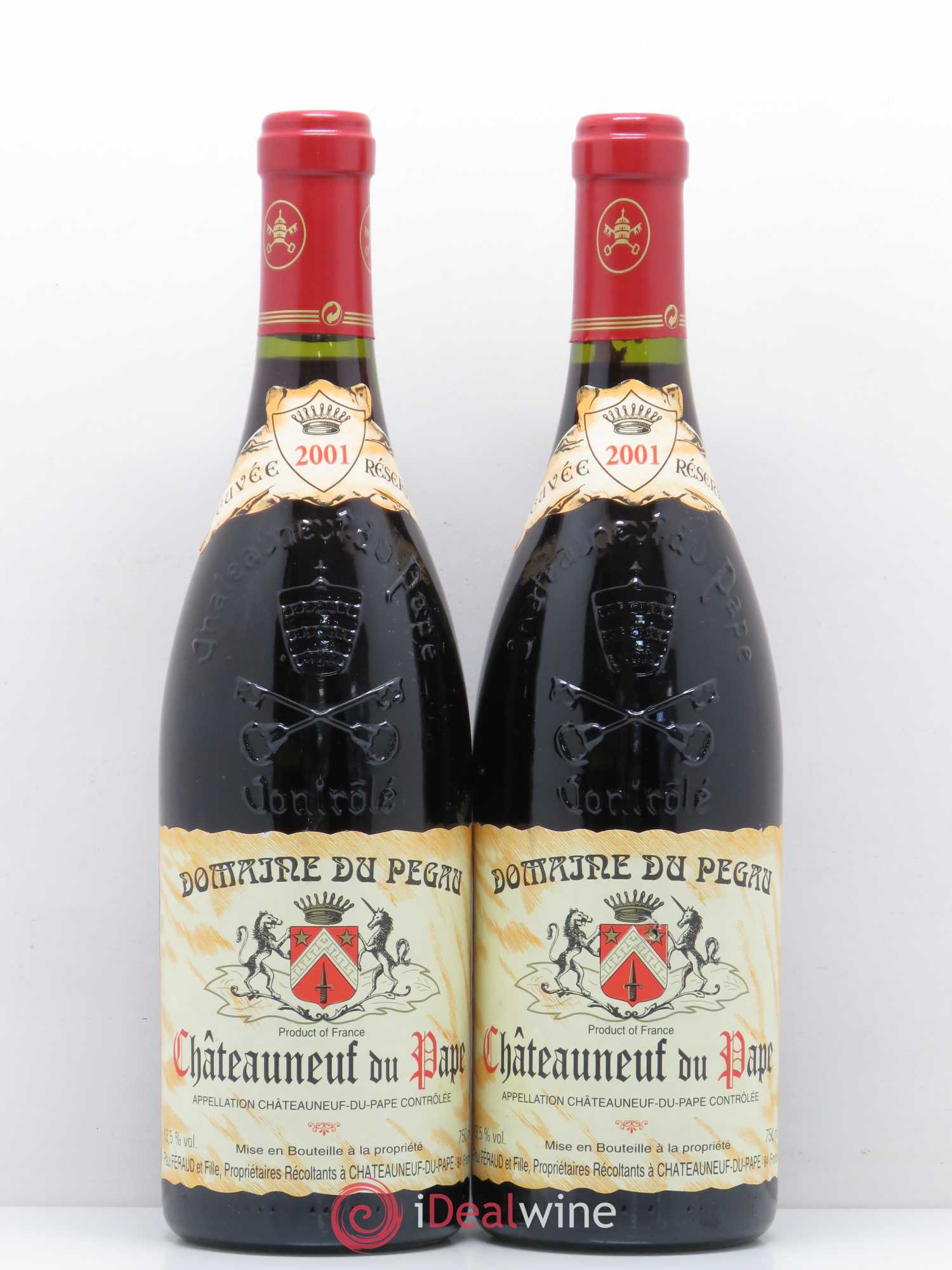 Châteauneuf-du-Pape Domaine du Pégau Cuvée Réservée Paul et Laurence Féraud 2001 - Lot de 2 bouteilles - 0