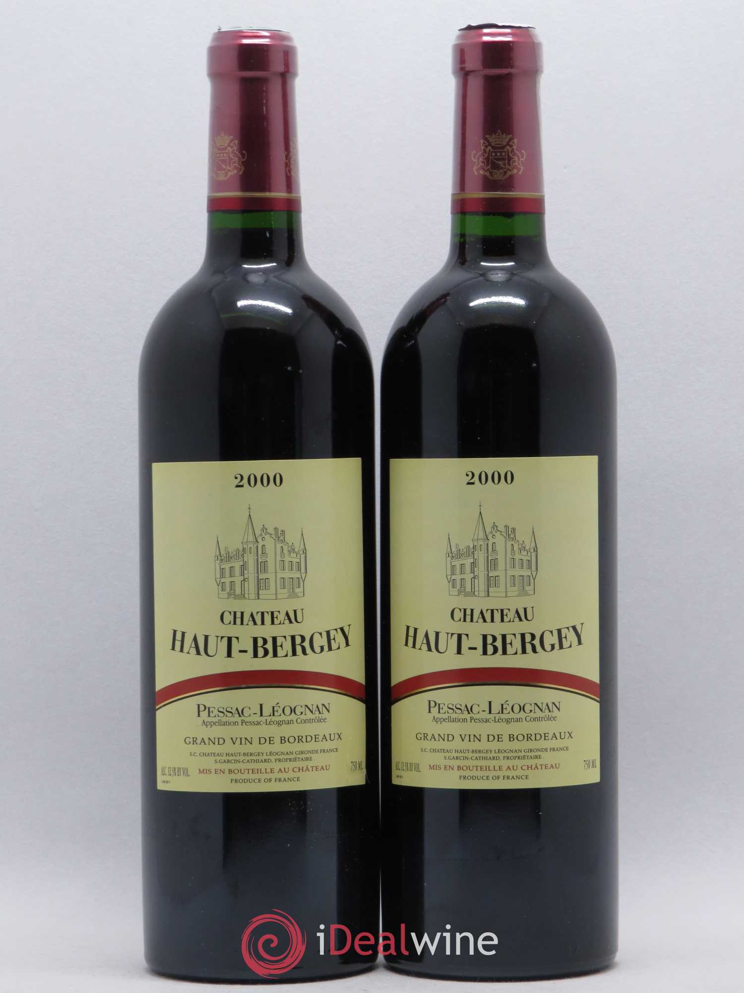 Château Haut-Bergey 2000 - Lot de 2 bouteilles - 0