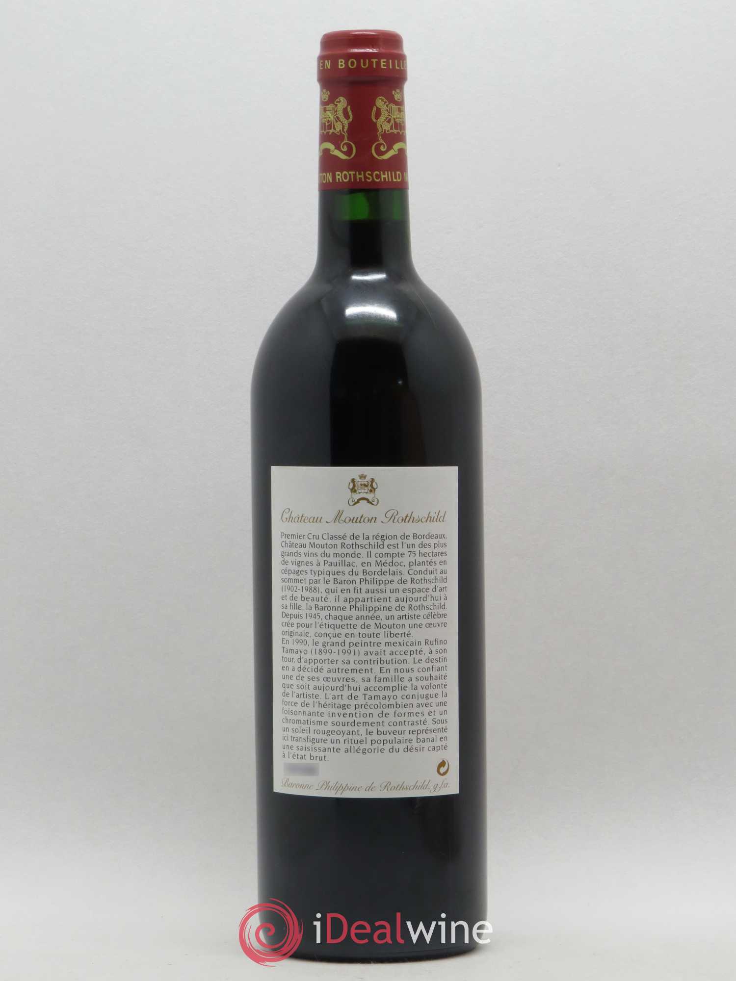 Château Mouton Rothschild 1er Grand Cru Classé 1998 - Lot de 1 bouteille - 1