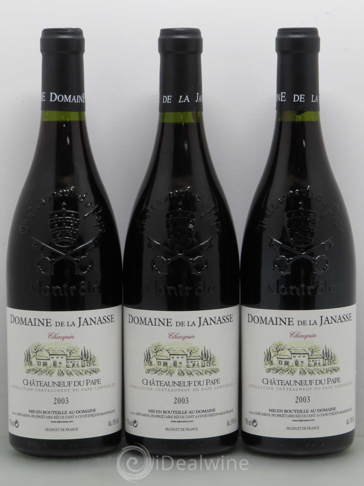 Châteauneuf-du-Pape Cuvée Chaupin La Janasse (Domaine de) 2003 - Lot de 6 bouteilles - 2