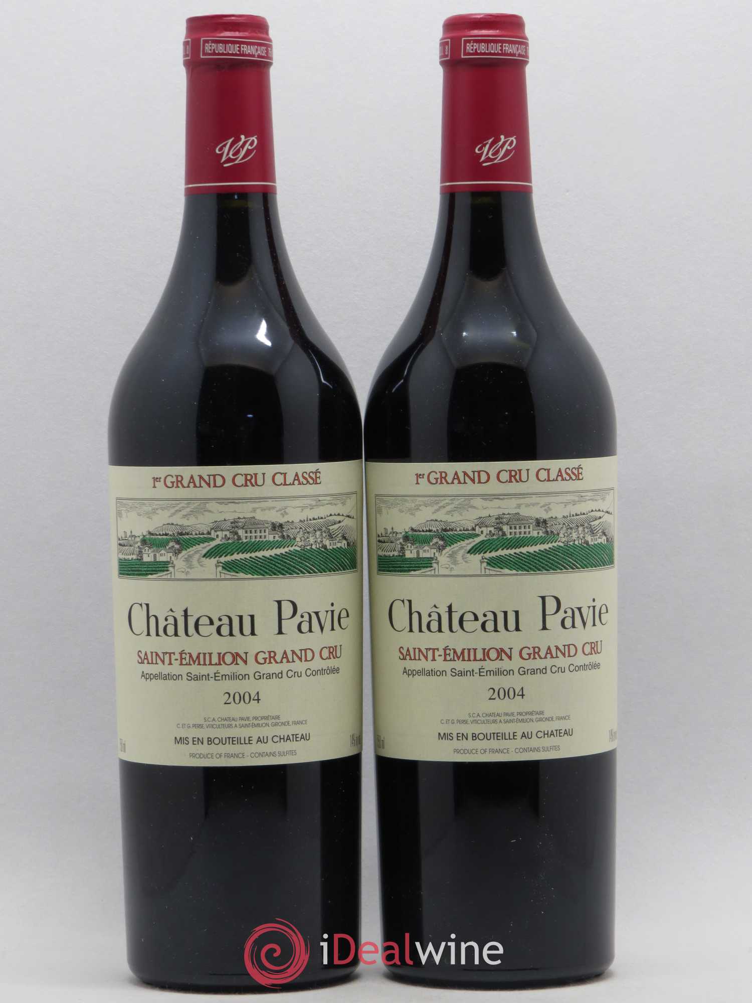 Château Pavie 1er Grand Cru Classé A 2004 - Lot de 2 bouteilles - 0