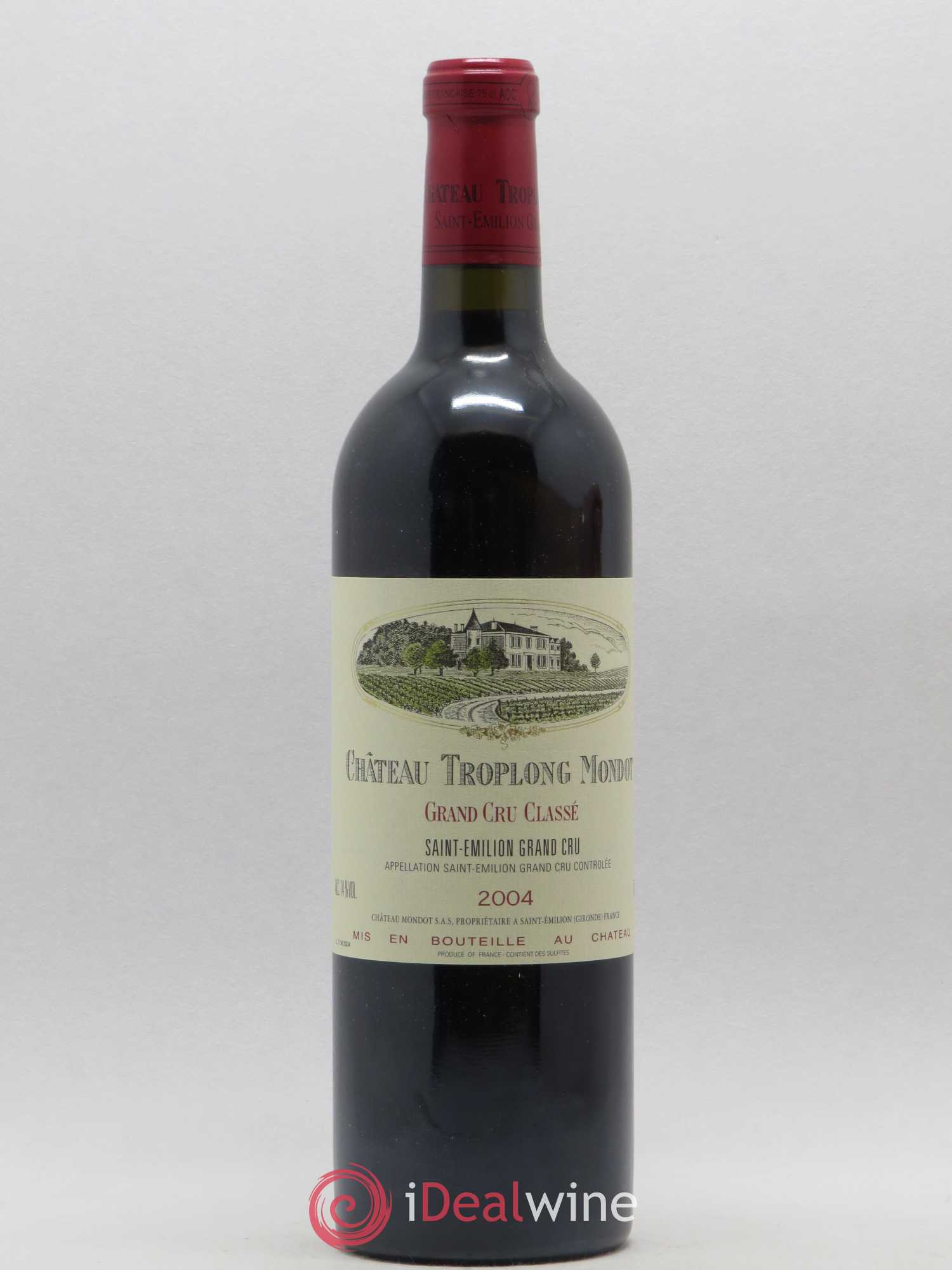 Château Troplong Mondot 1er Grand Cru Classé B 2004 - Lot de 1 bouteille - 0