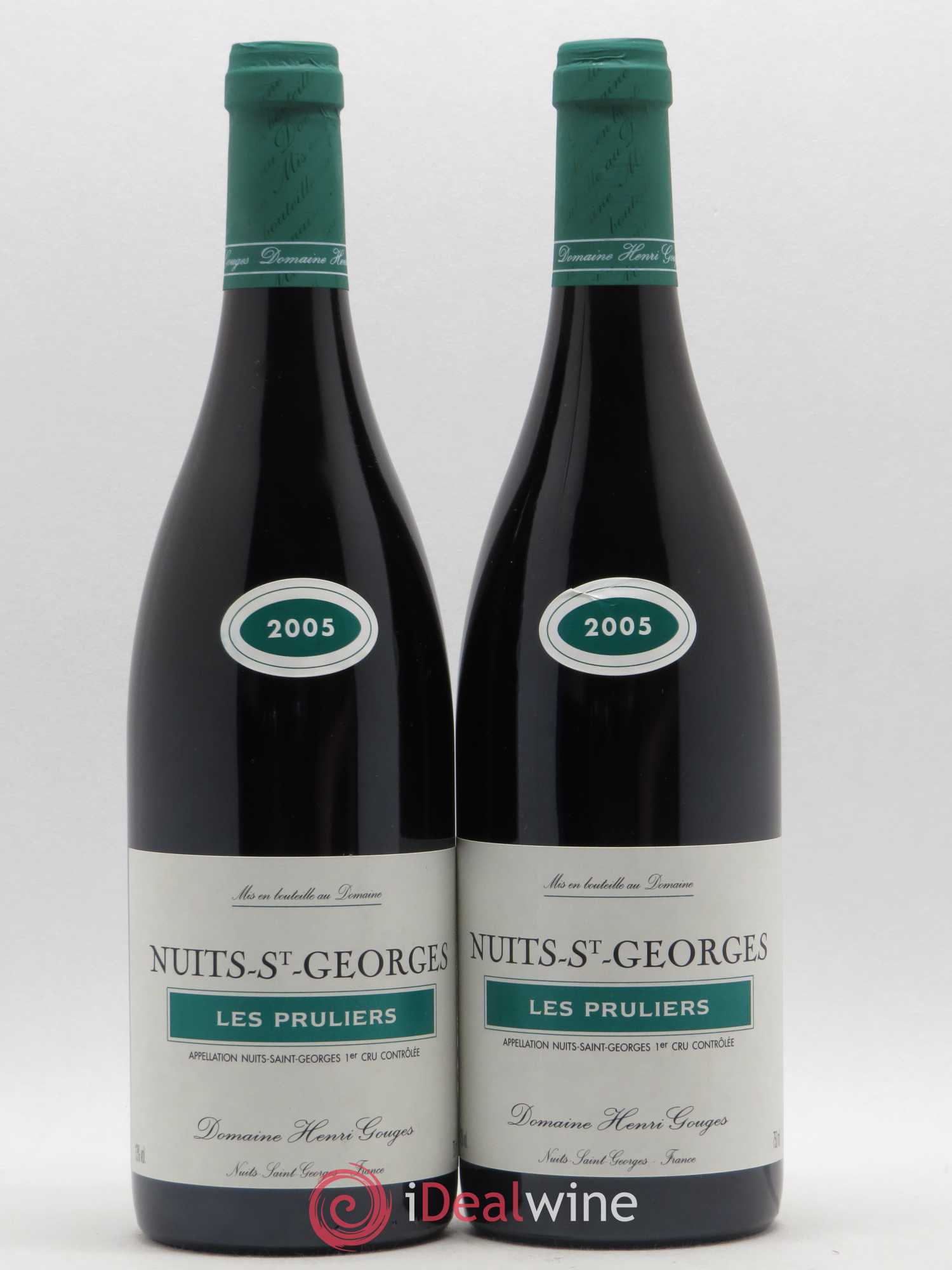 Nuits-Saint-Georges 1er Cru Les Pruliers Henri Gouges 2005 - Lot de 2 bouteilles - 0