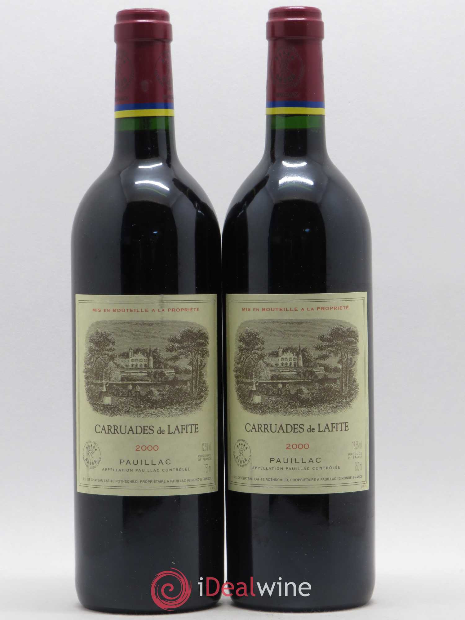 Carruades de Lafite Rothschild Second Vin 2000 - Lot de 2 bouteilles - 0