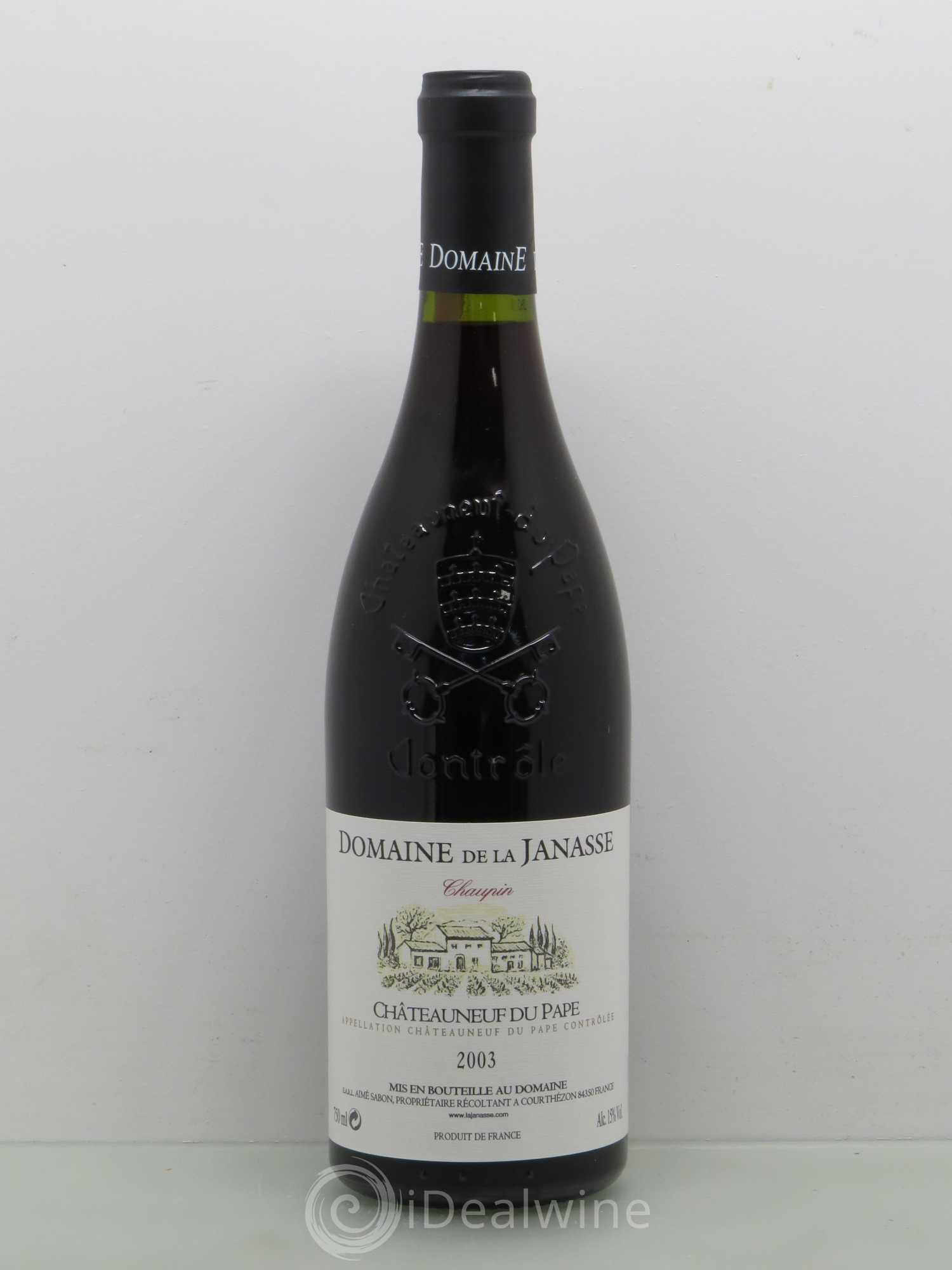 Châteauneuf-du-Pape Cuvée Chaupin La Janasse (Domaine de) 2003 - Lot de 1 bouteille - 0