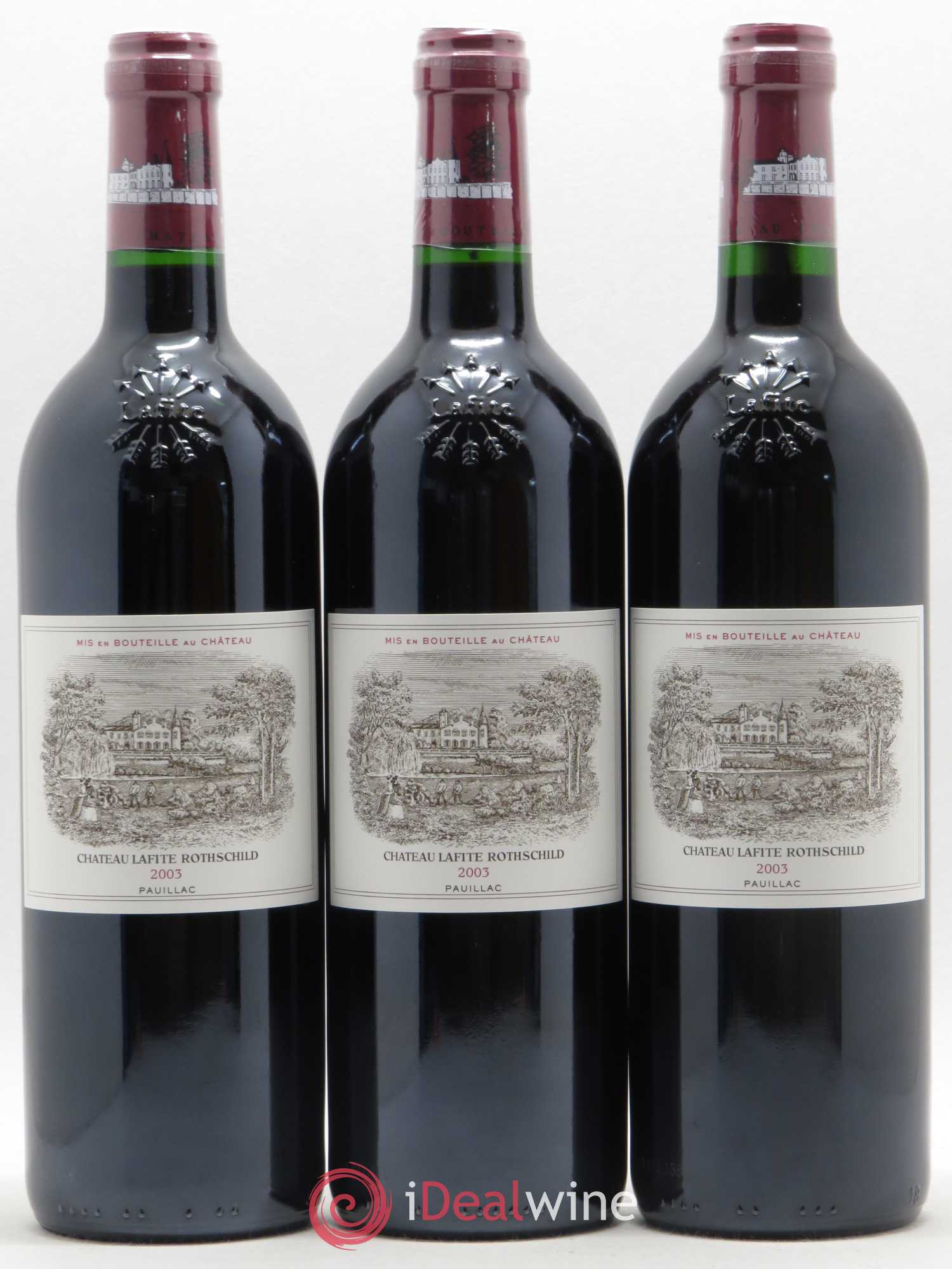 Château Lafite Rothschild 1er Grand Cru Classé 2003 - Lot de 12 bouteilles - 1