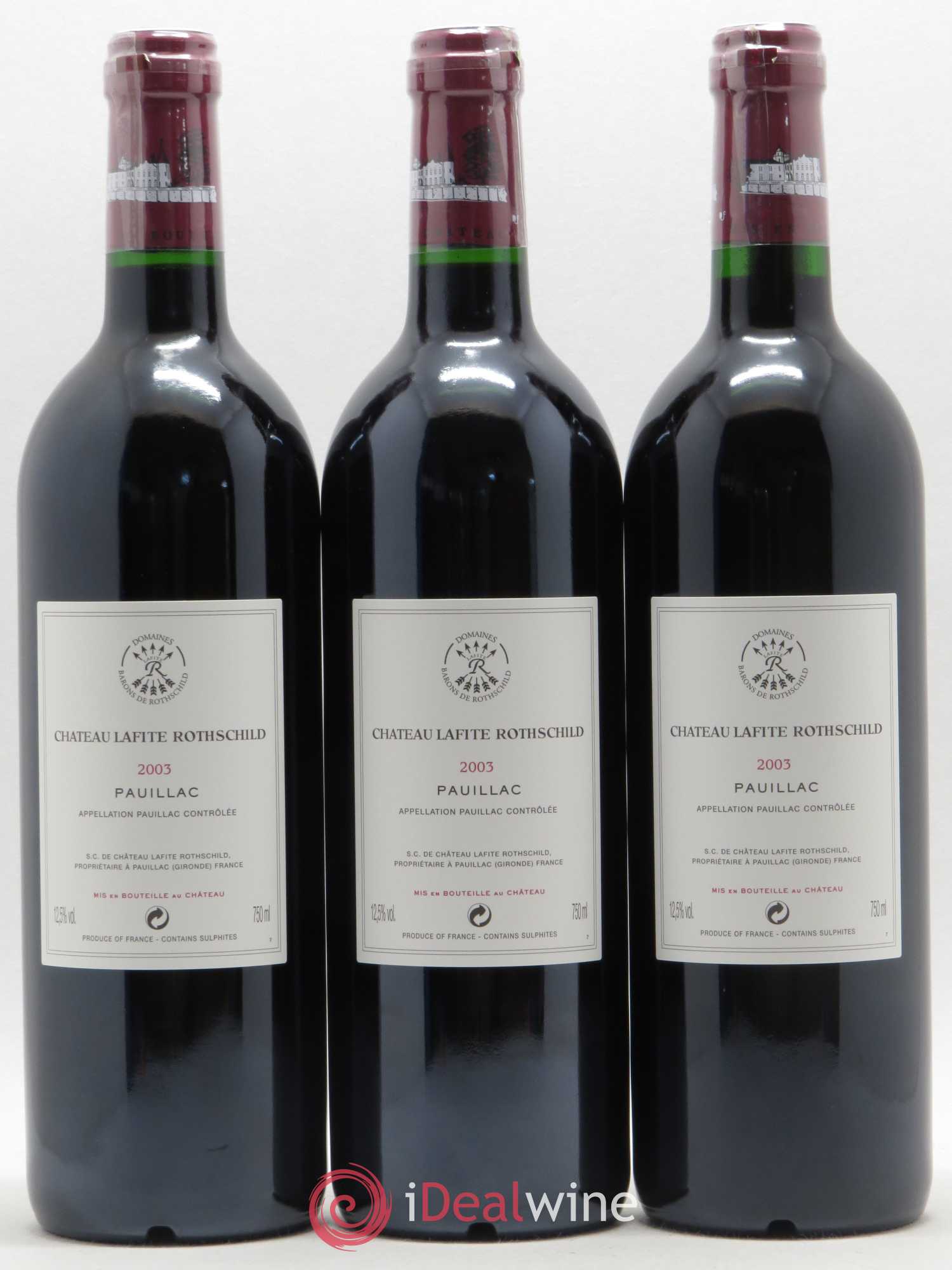 Château Lafite Rothschild 1er Grand Cru Classé 2003 - Lot de 12 bouteilles - 2
