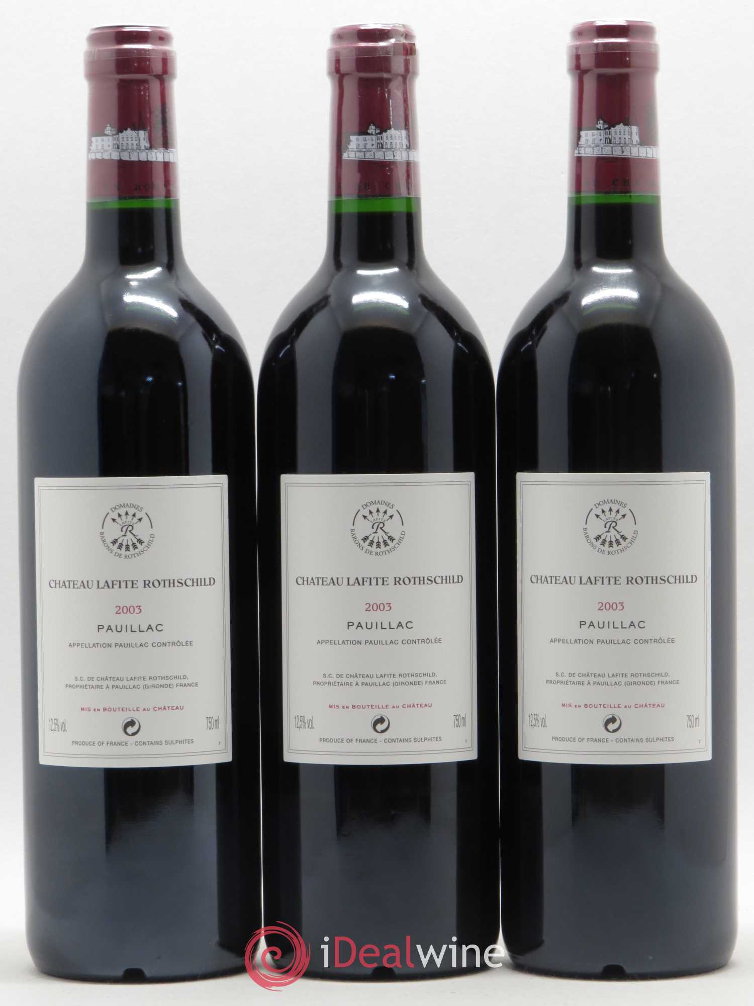 Château Lafite Rothschild 1er Grand Cru Classé 2003 - Lot de 12 bouteilles - 6