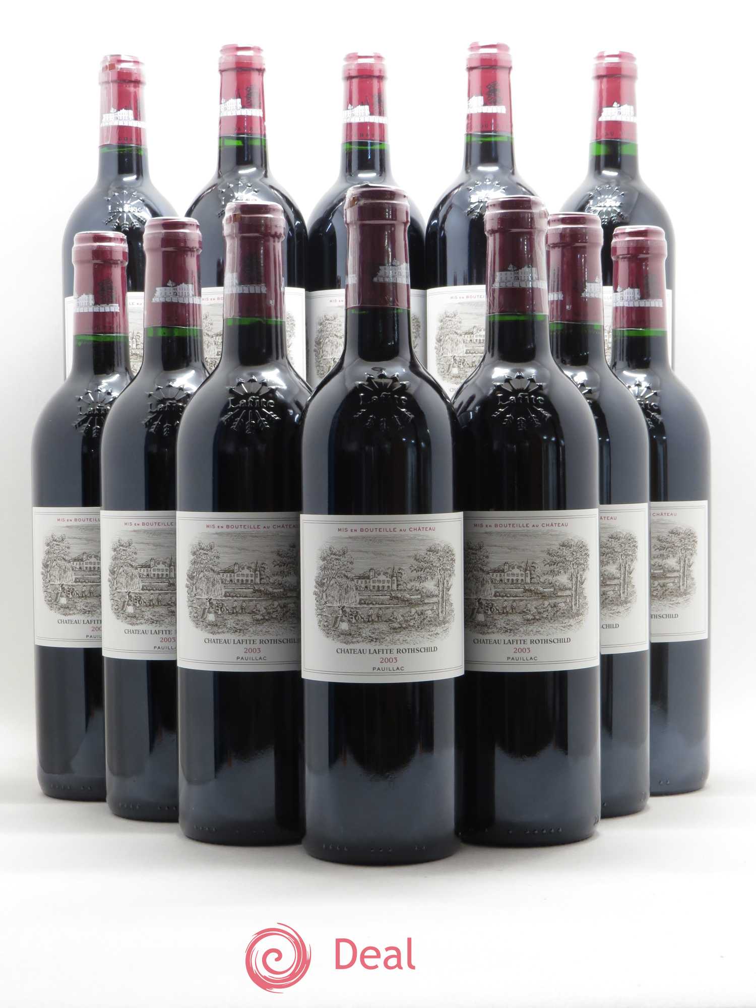 Château Lafite Rothschild 1er Grand Cru Classé 2003 - Lot de 12 bouteilles - 0