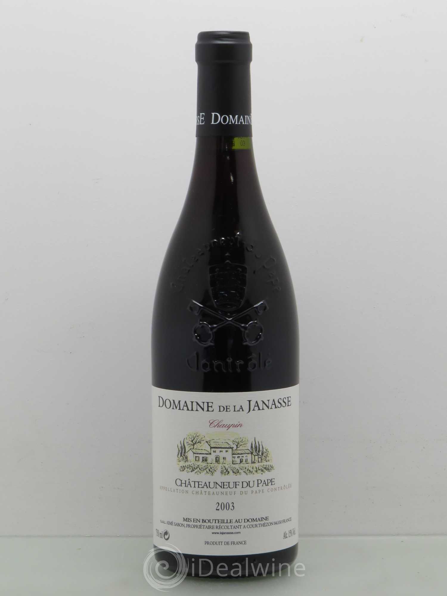 Châteauneuf-du-Pape Cuvée Chaupin La Janasse (Domaine de) 2003 - Lot de 1 bouteille - 0