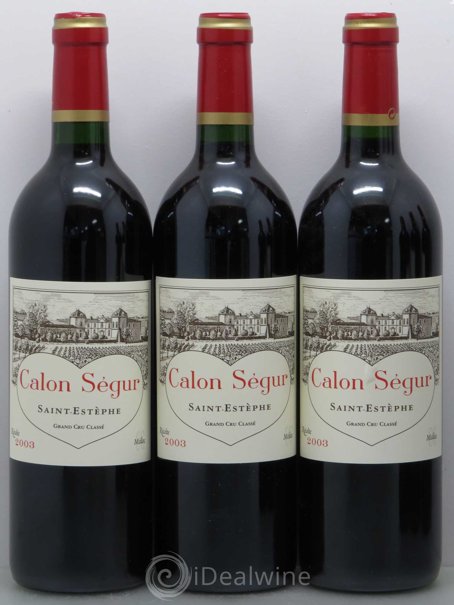 Château Calon Ségur 3ème Grand Cru Classé 2003 - Lot de 6 bouteilles - 1
