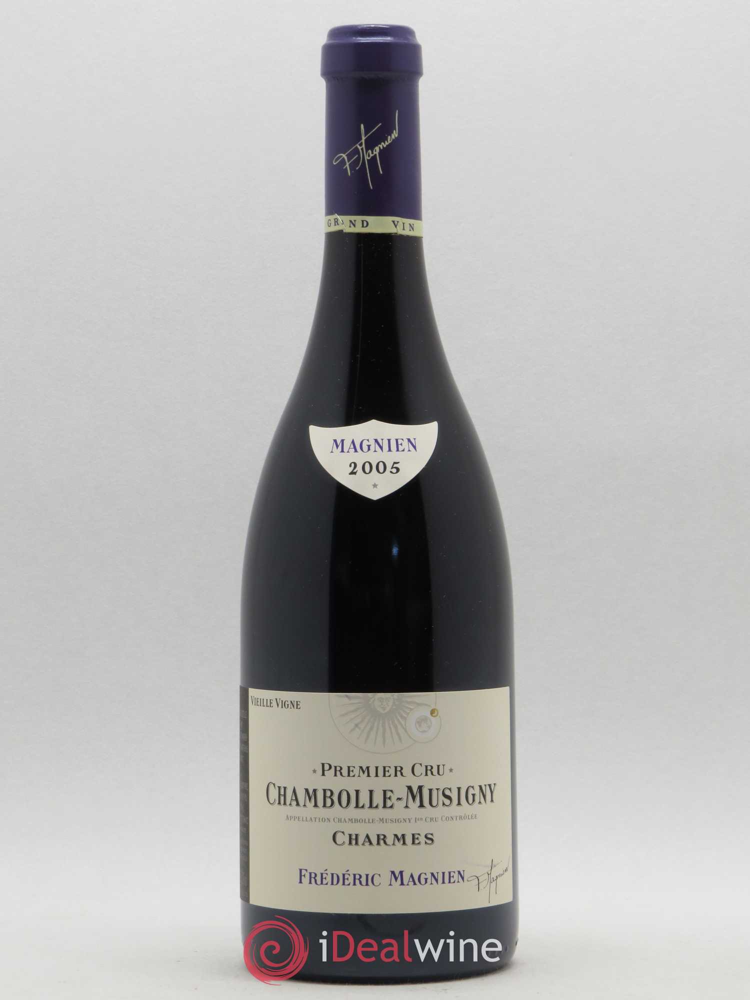 Chambolle-Musigny 1er Cru Les Charmes Vieilles vignes Frédéric Magnien 2005 - Lot de 1 bouteille - 0