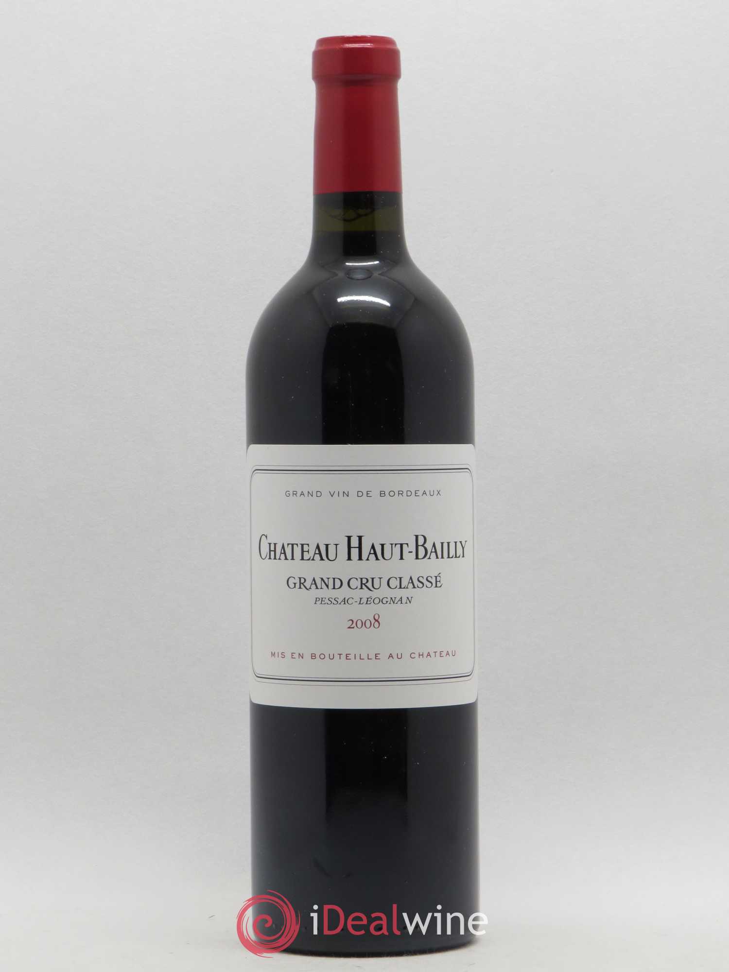 Château Haut-Bailly Cru Classé de Graves 2008 - Lot de 1 bouteille - 0