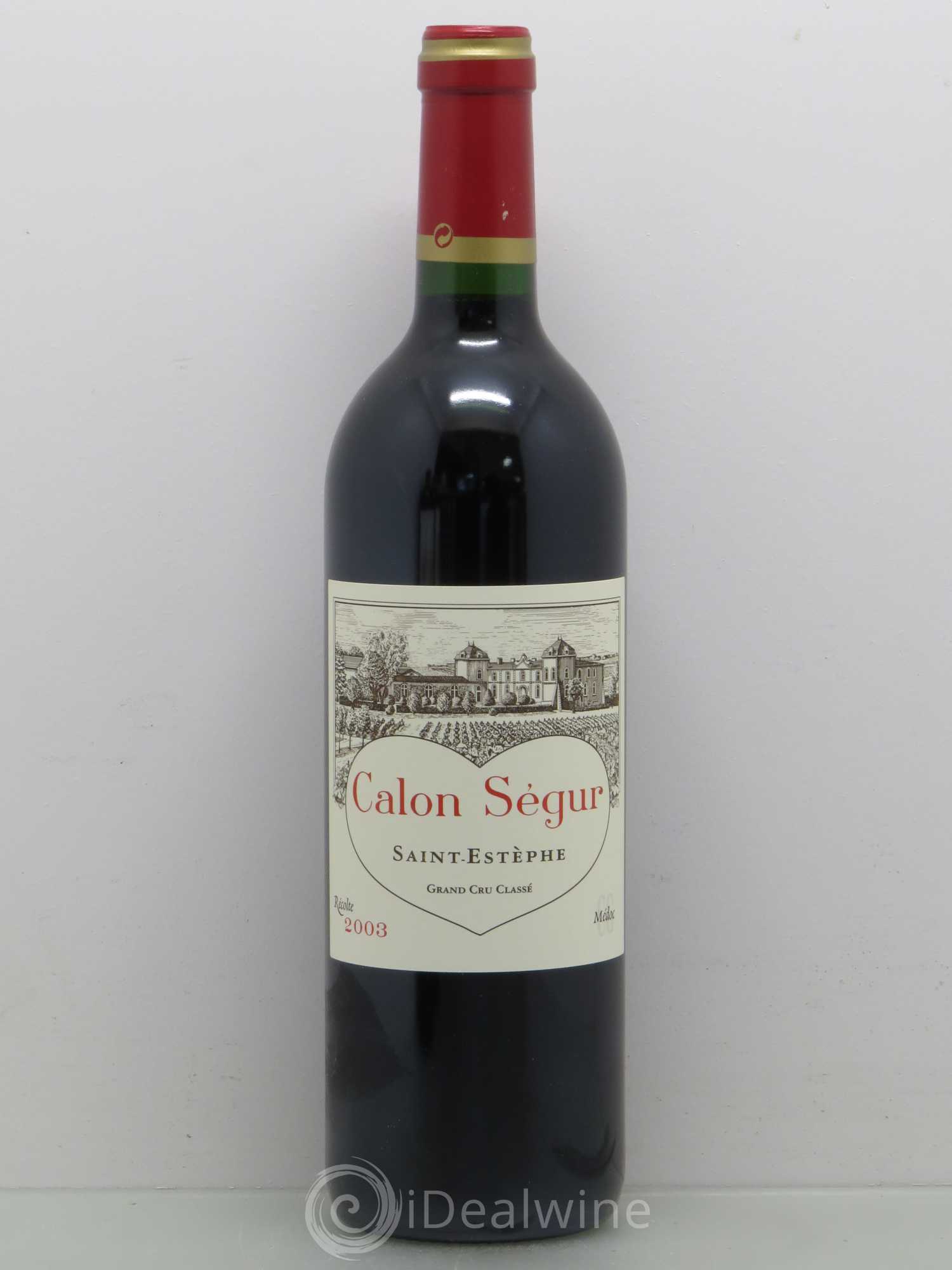 Château Calon Ségur 3ème Grand Cru Classé 2003 - Lot de 1 bouteille - 0