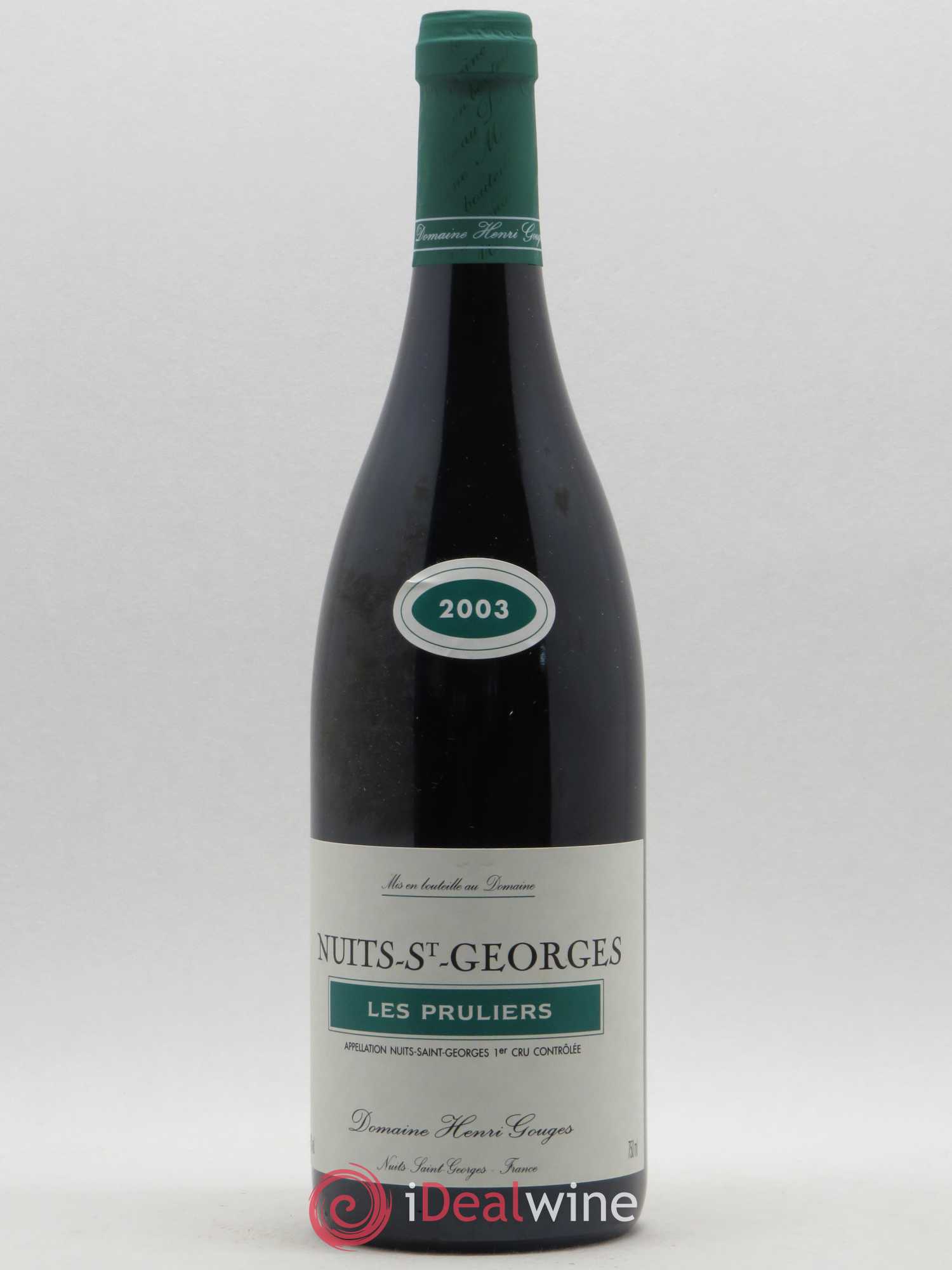 Nuits-Saint-Georges 1er Cru Les Pruliers Henri Gouges 2003 - Lot de 1 bouteille - 0