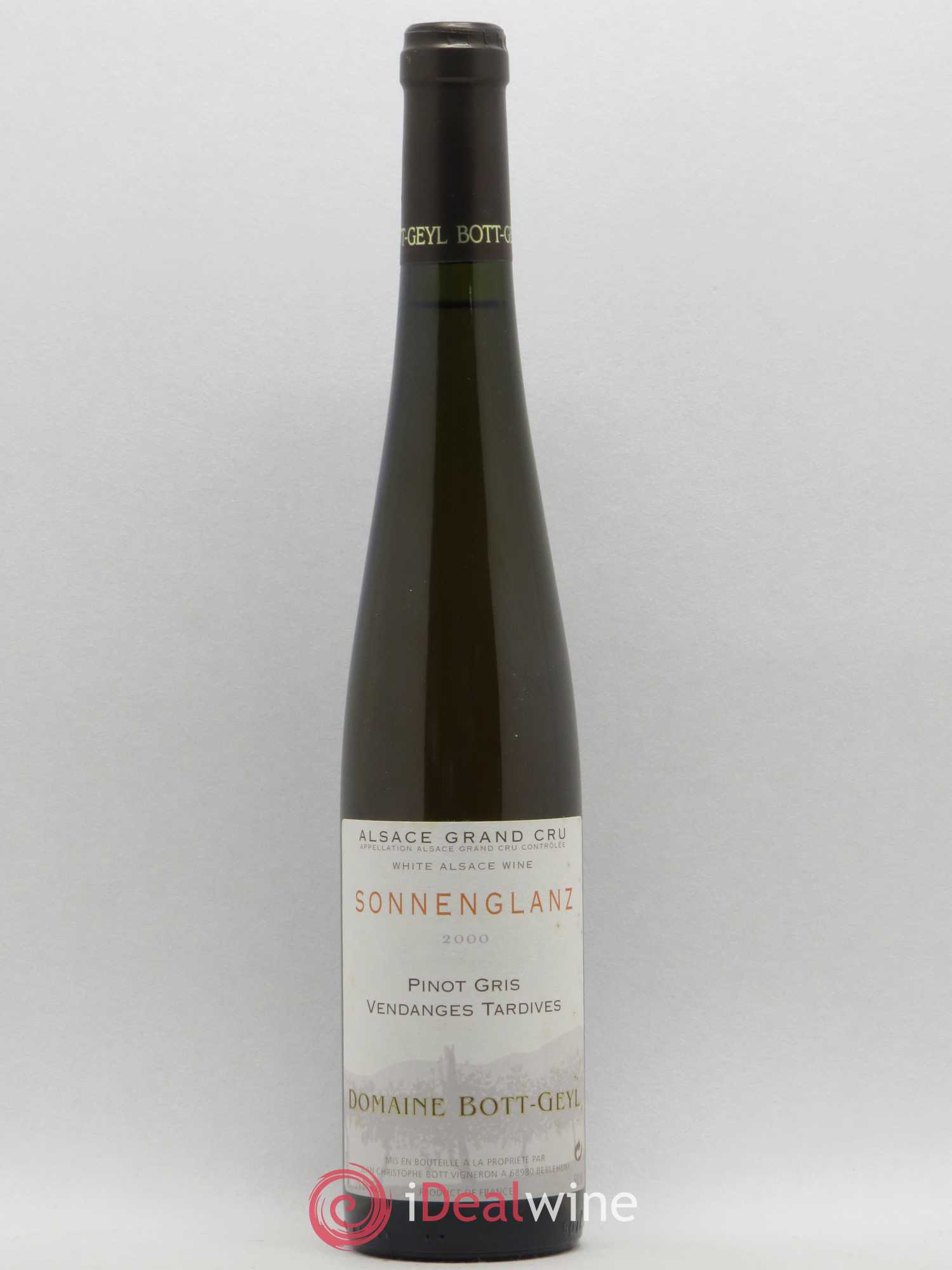 Alsace Pinot Gris Grand Cru Sonnenglanz Vendanges Tardives Bott-Geyl (Domaine) 2000 - Posten von 1 Fillette - 0