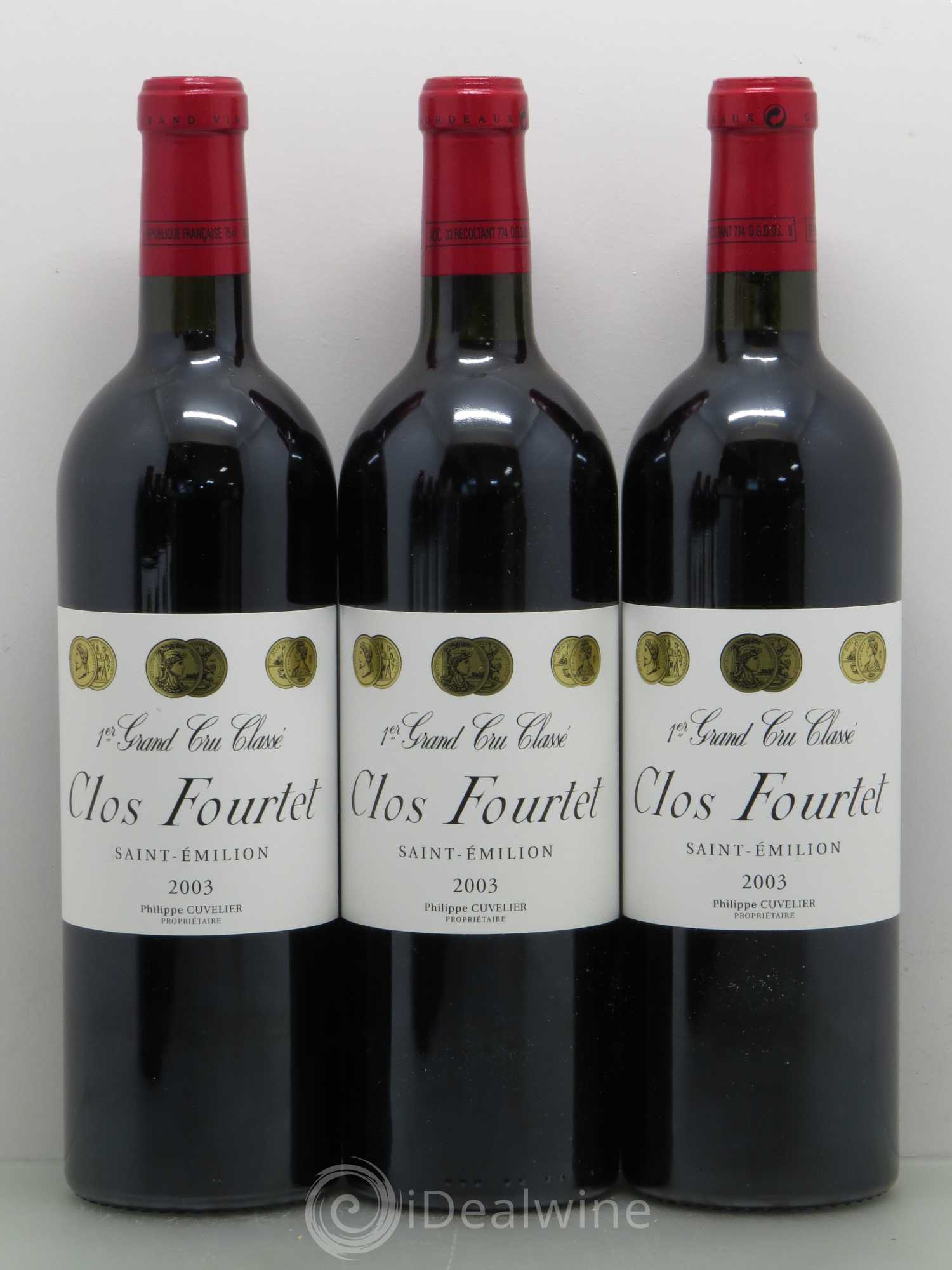 Clos Fourtet 1er Grand Cru Classé B 2003 - Lot de 6 bouteilles - 2