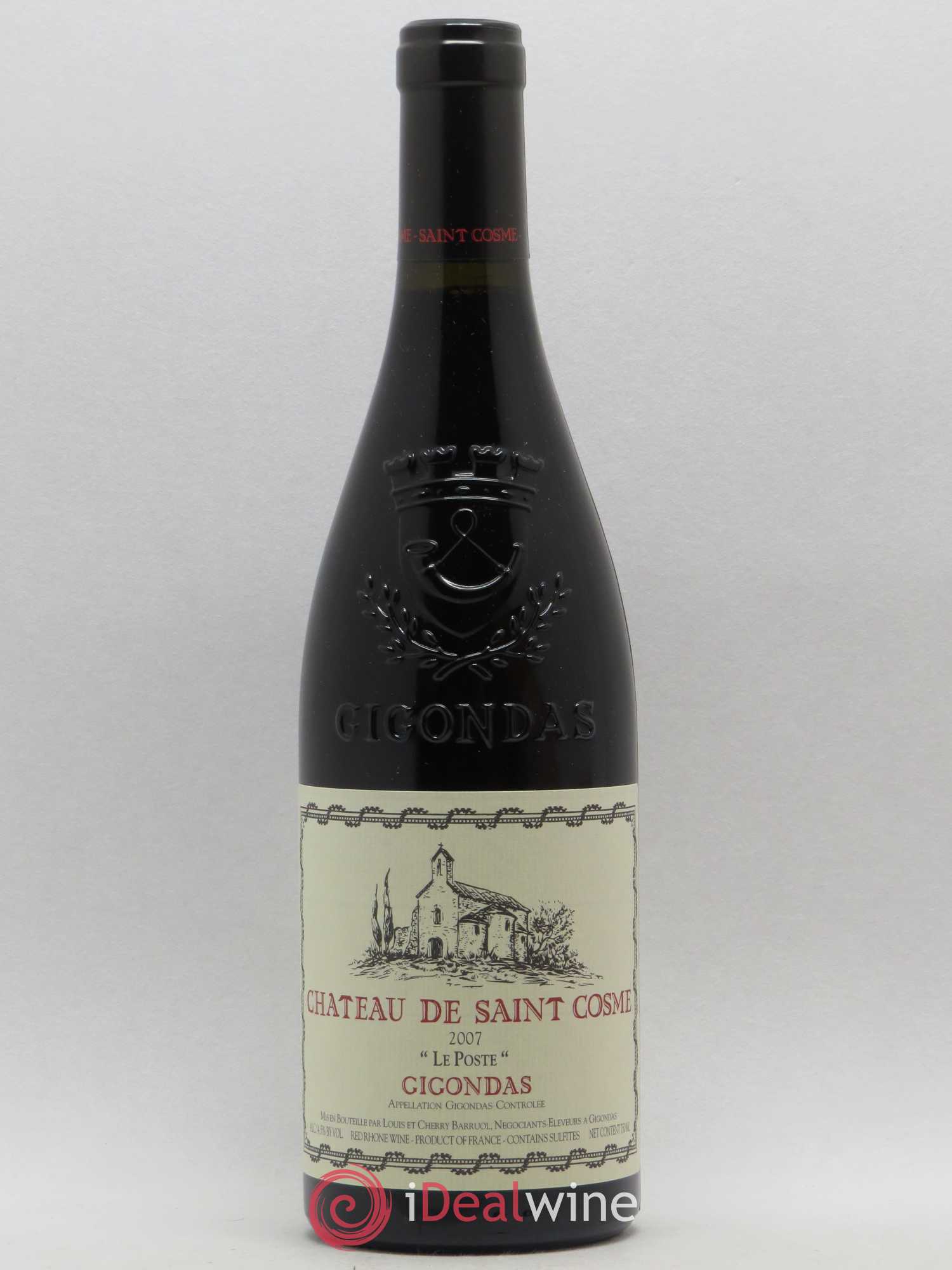 Gigondas Le Poste Saint Cosme 2007 - Lot de 1 bouteille - 0