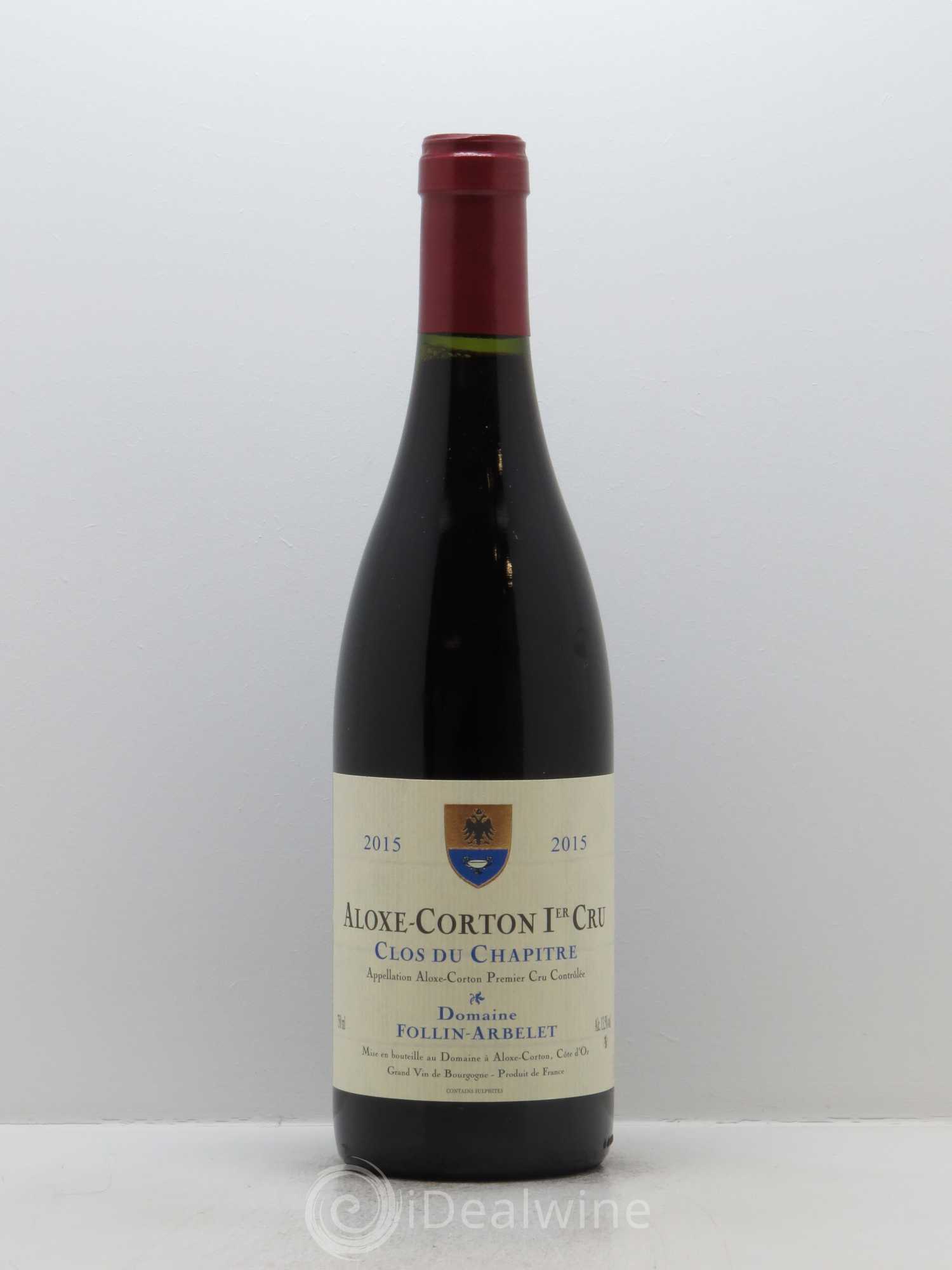 Aloxe-Corton 1er Cru Clos du Chapitre Follin-Arbelet (Domaine) 2015 - Lot de 1 bouteille - 0