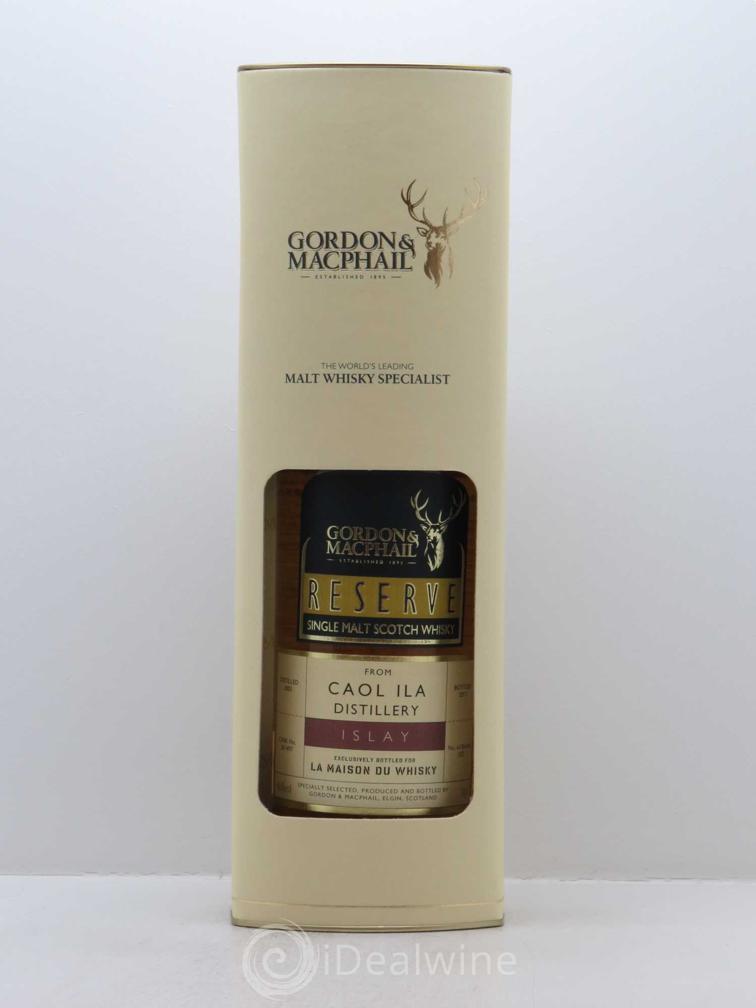 Whisky Caol Ila  Reserve Aged 12 Years Gordon & Macphail - Lot de 1 bouteille - 2