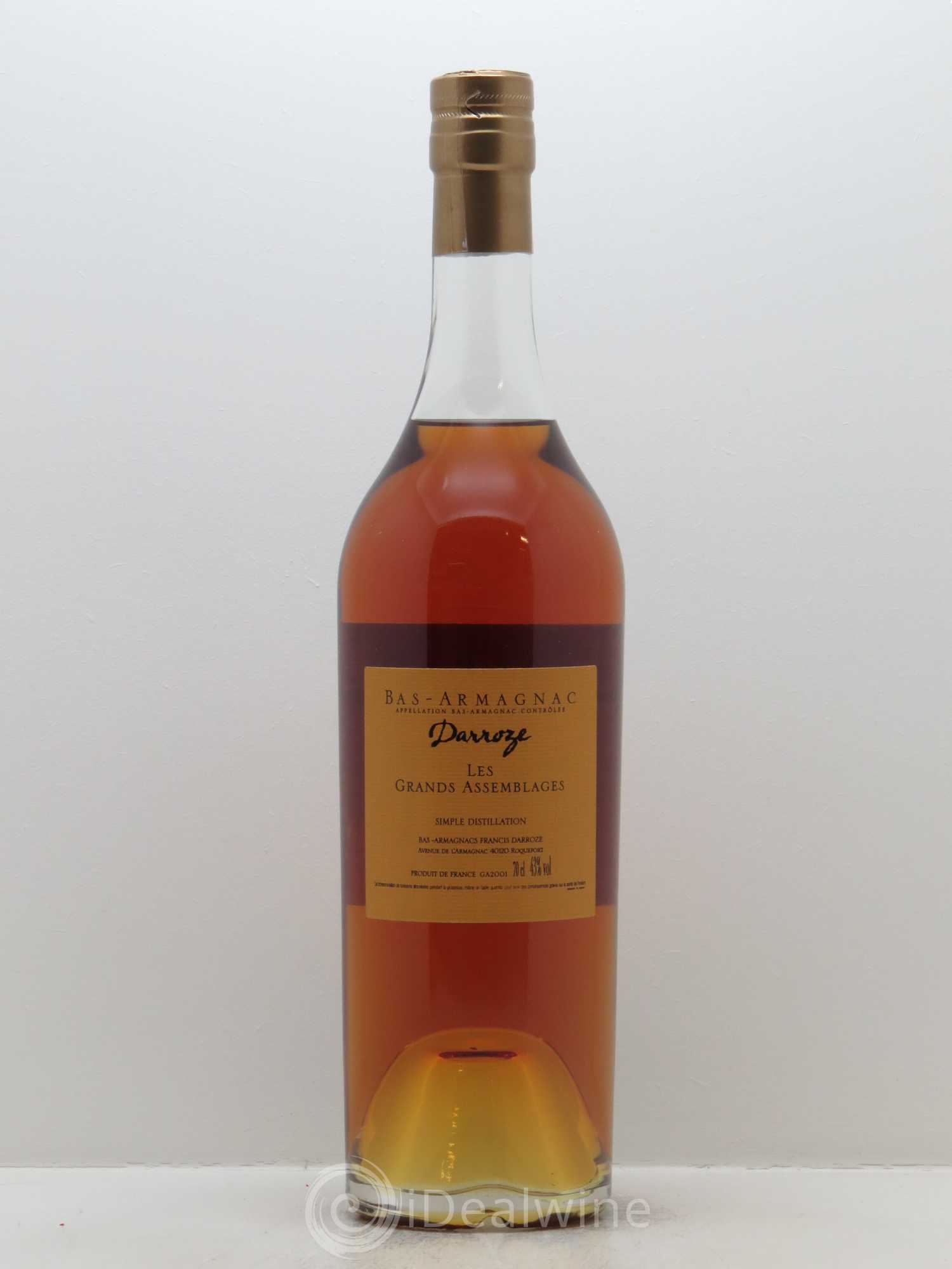 Bas-Armagnac Les Grands Assemblages 20 ans d'âge Darroze (70cl) - Lot de 1 bouteille - 1