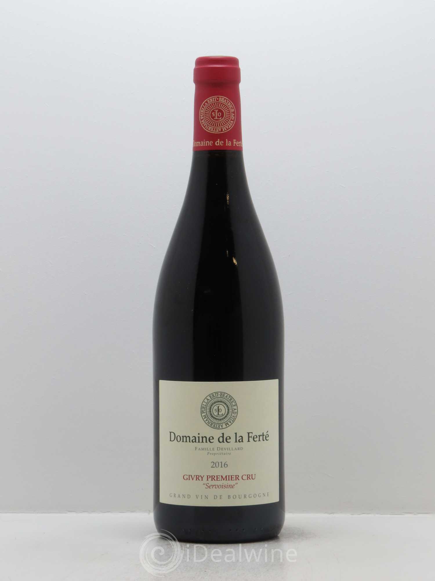 Givry 1er Cru Servoisine Domaine de la Ferté 2016 - Lot de 1 bouteille - 0