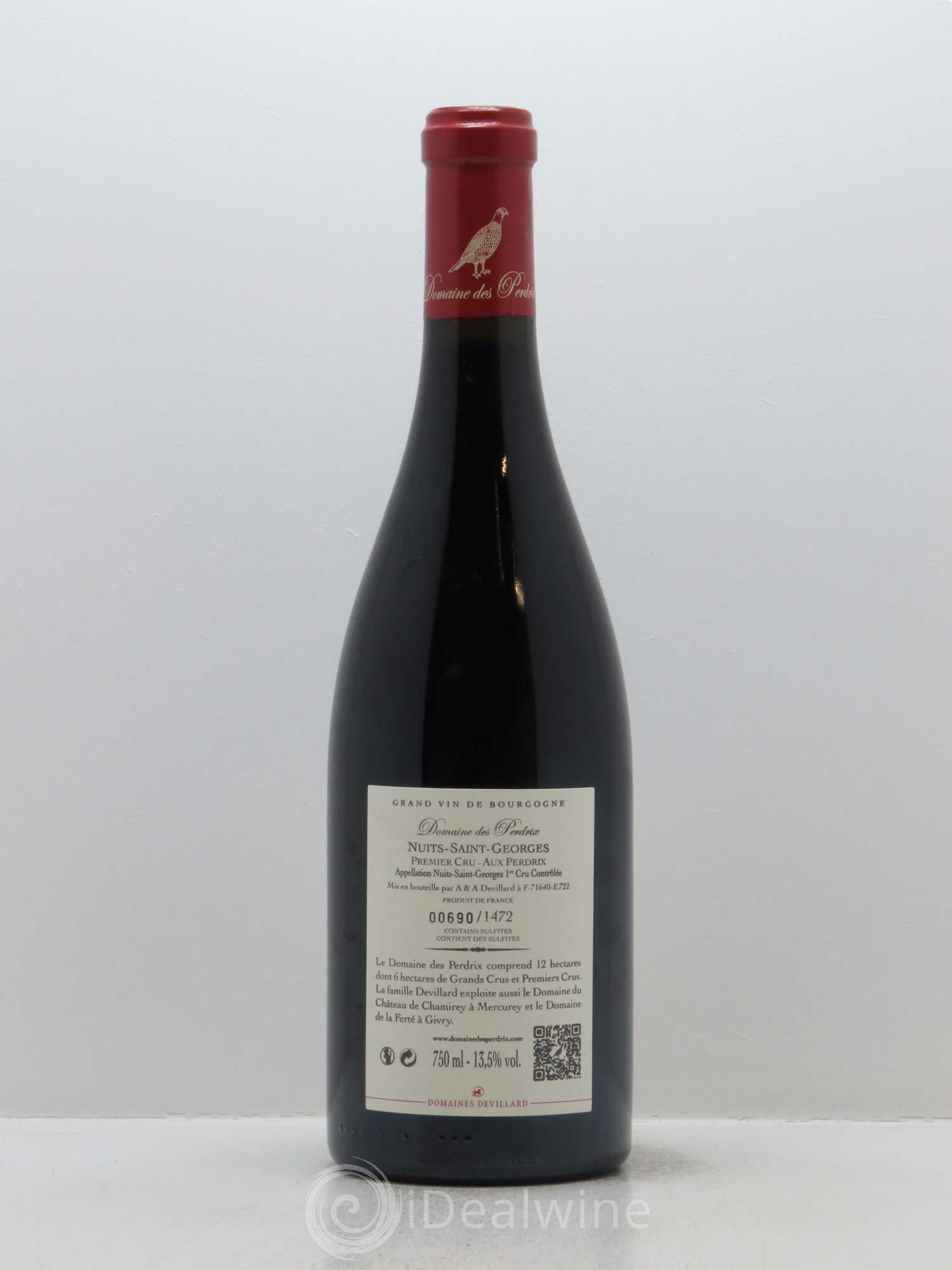 Nuits-Saint-Georges 1er Cru Aux Perdrix Les 8 Ouvrées Perdrix (Domaine des) 2015 - Lot de 1 bouteille - 1