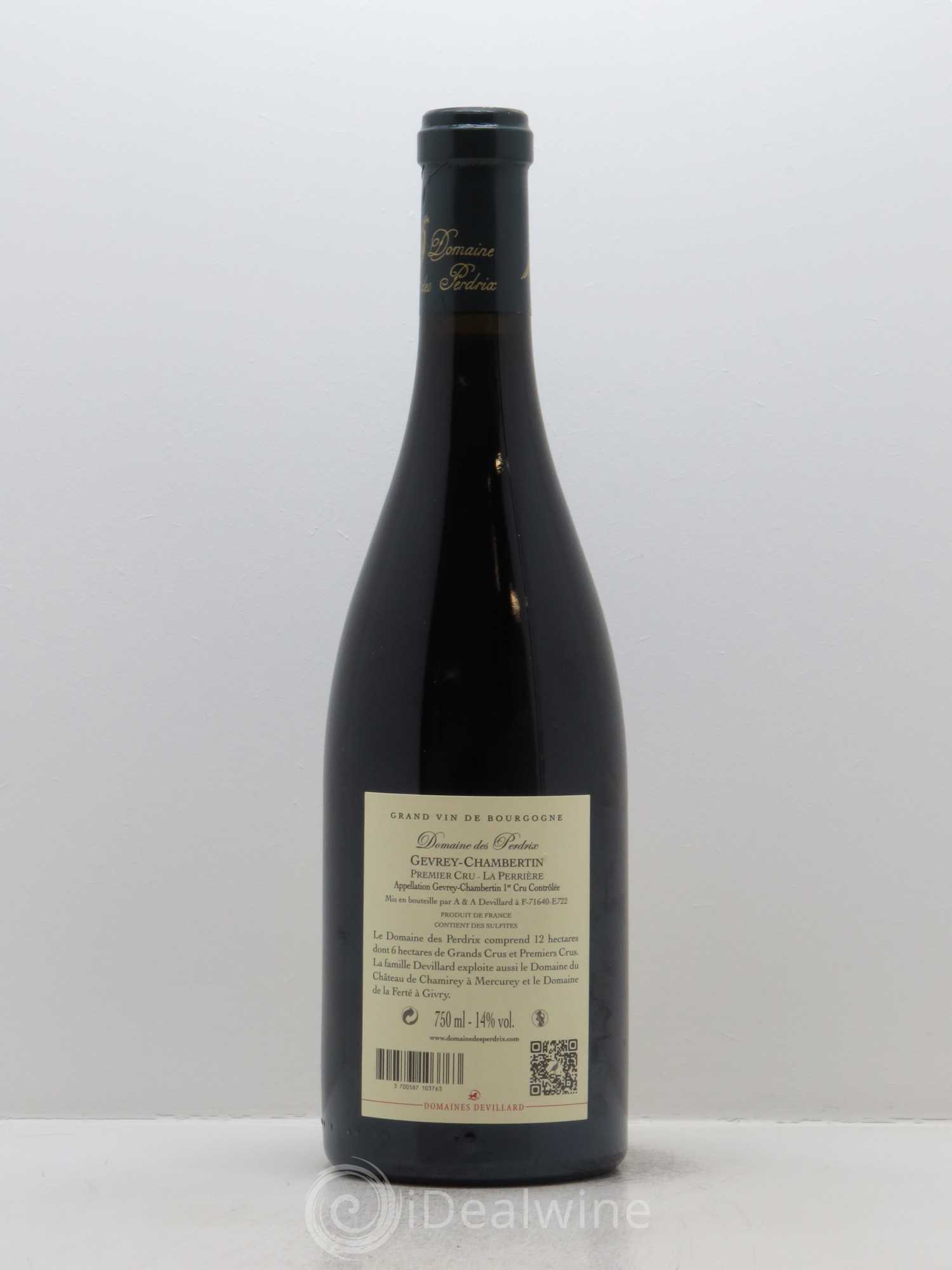 Gevrey-Chambertin 1er Cru La Perrière Perdrix (Domaine des) 2015 - Lot de 1 bouteille - 1