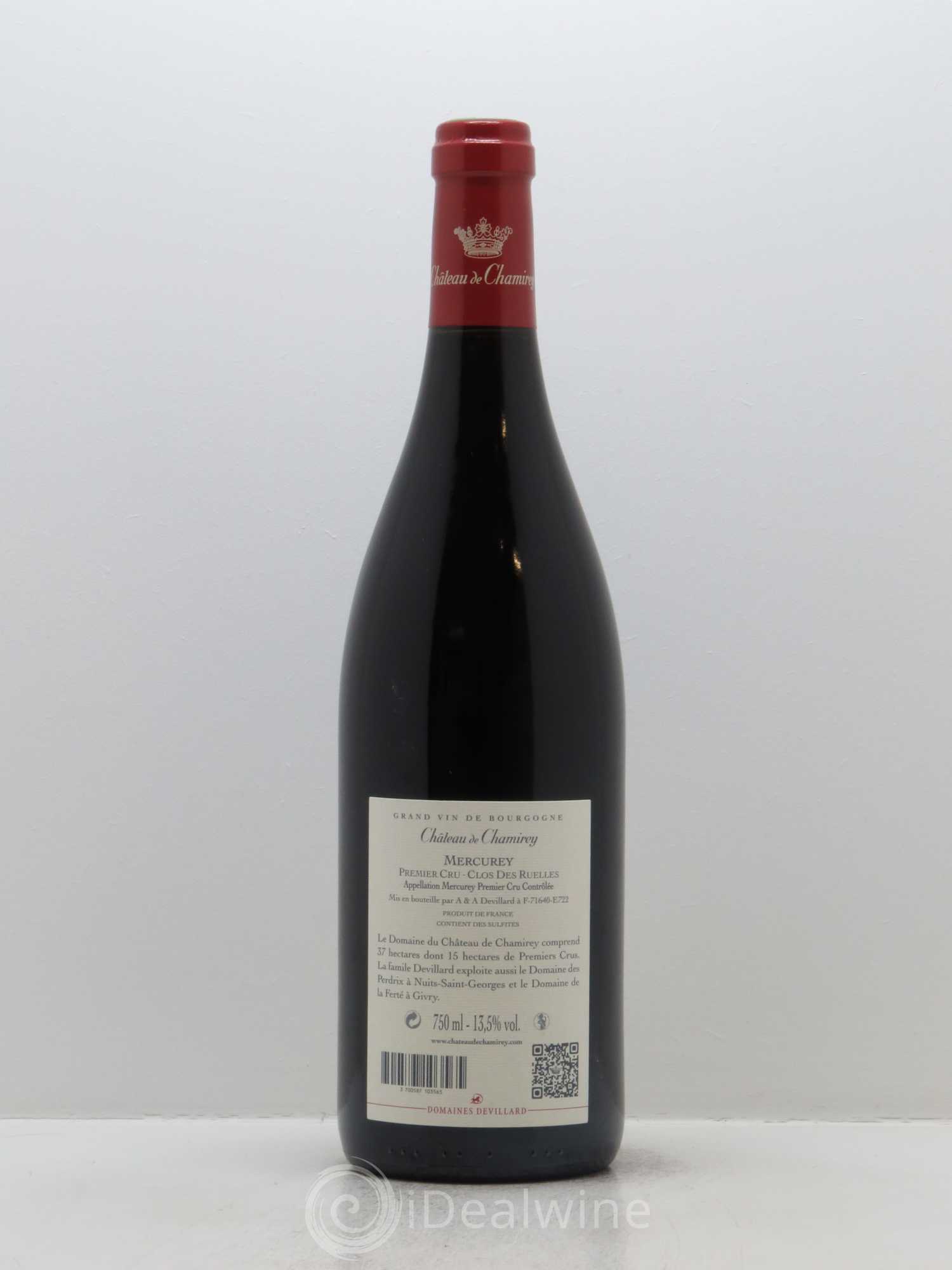 Mercurey 1er Cru Clos des Ruelles Château de Chamirey 2015 - Lot de 1 bouteille - 1