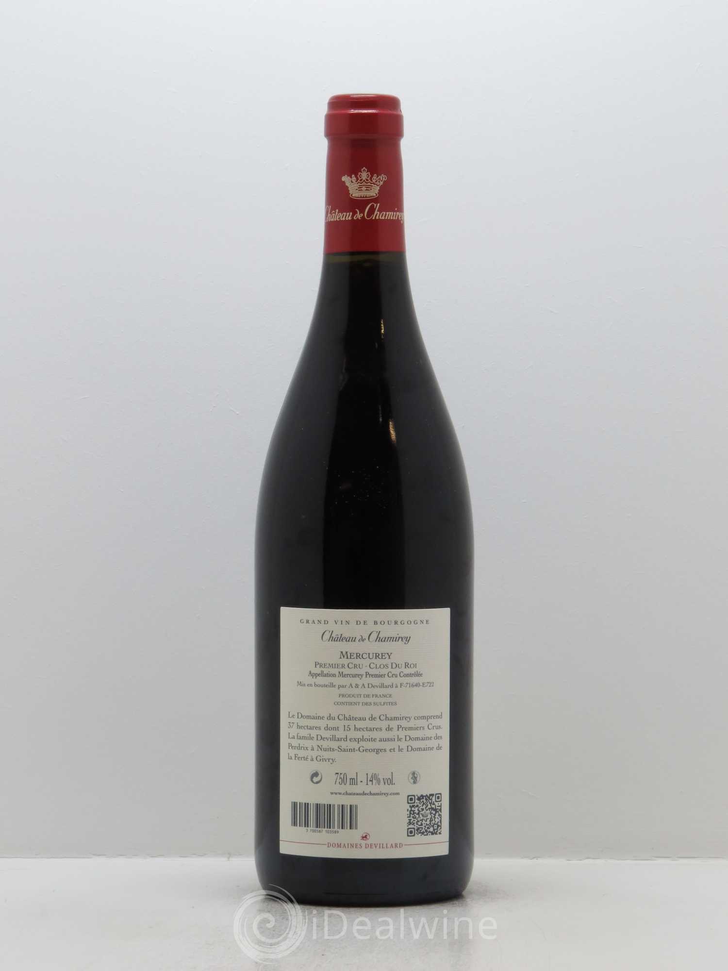 Mercurey 1er Cru Clos du Roi Château de Chamirey 2015 - Lot de 1 bouteille - 1
