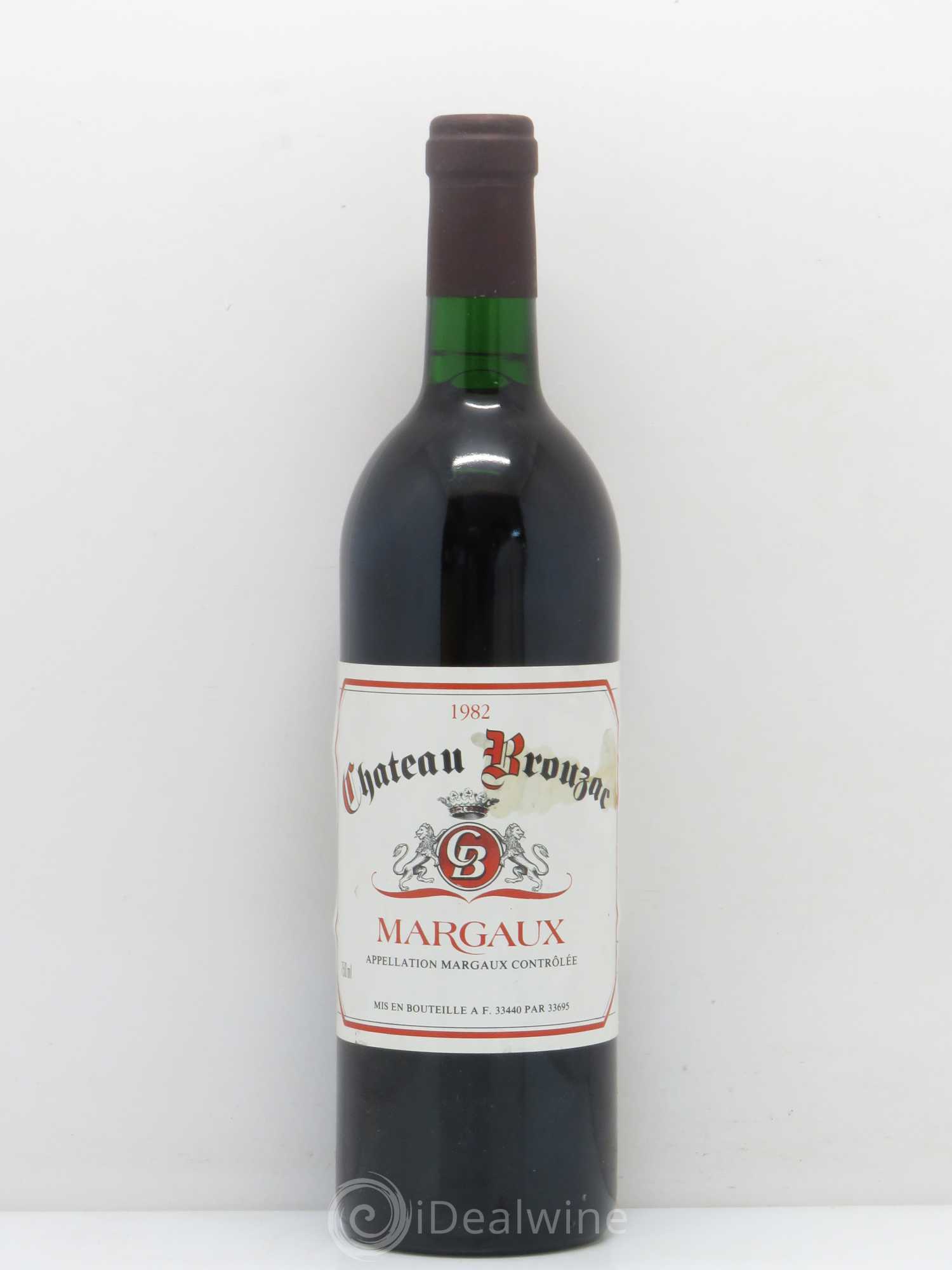 Bordeaux Margaux Château Brouzac 1982 - Lot de 1 bouteille - 0