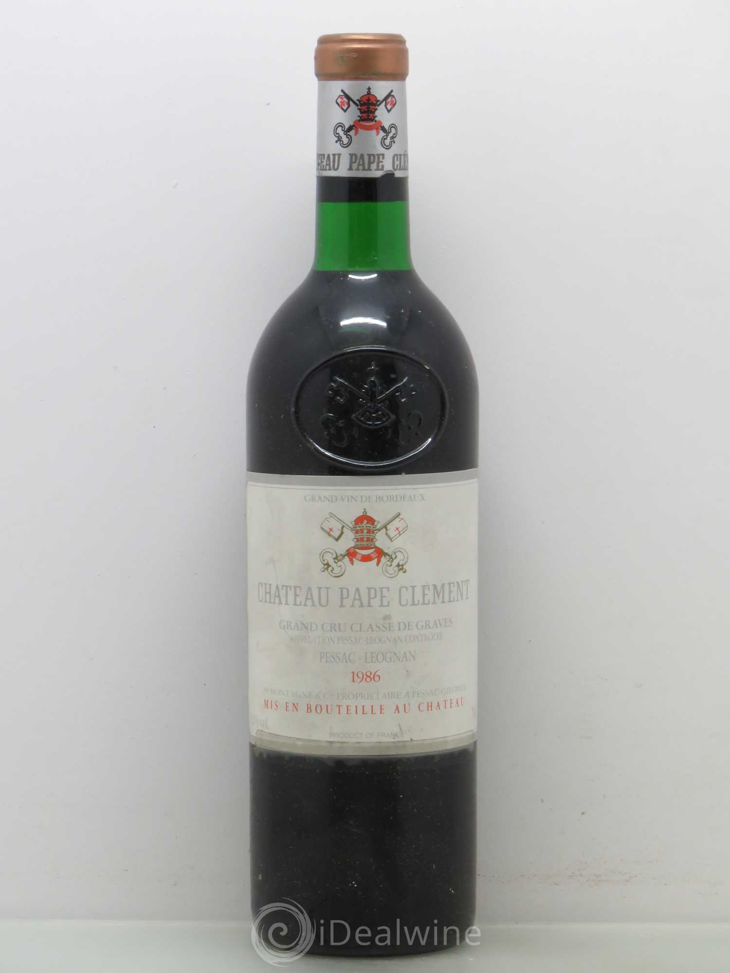 Château Pape Clément Cru Classé de Graves 1986 - Lot de 1 bouteille - 0
