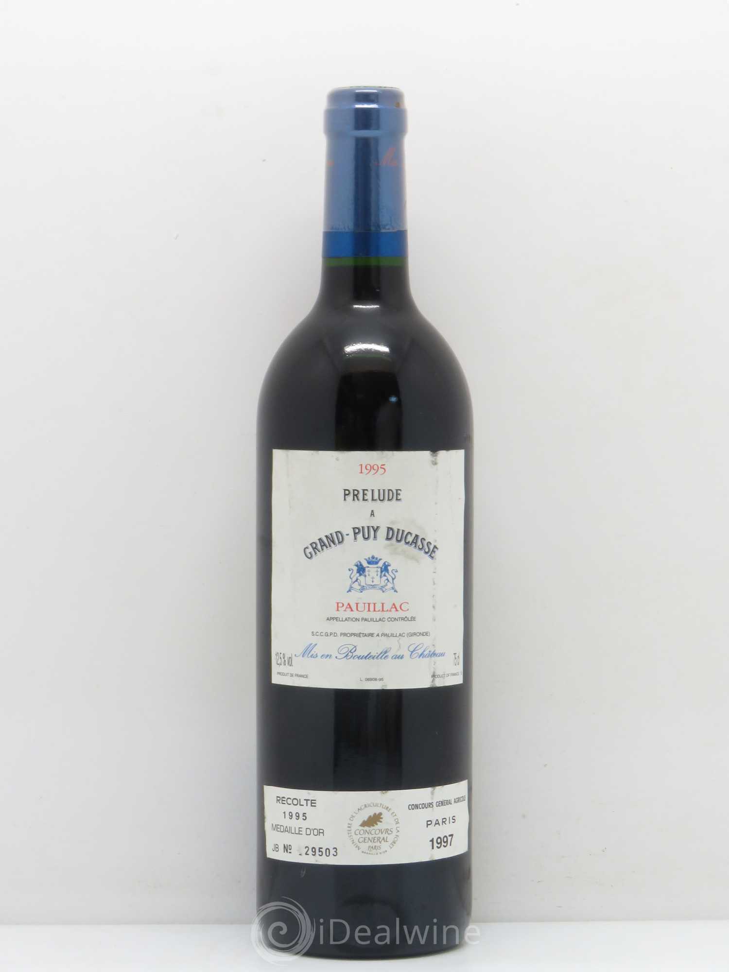 Prélude à Grand Puy Ducasse Second Vin 1995 - Lot de 1 bouteille - 0