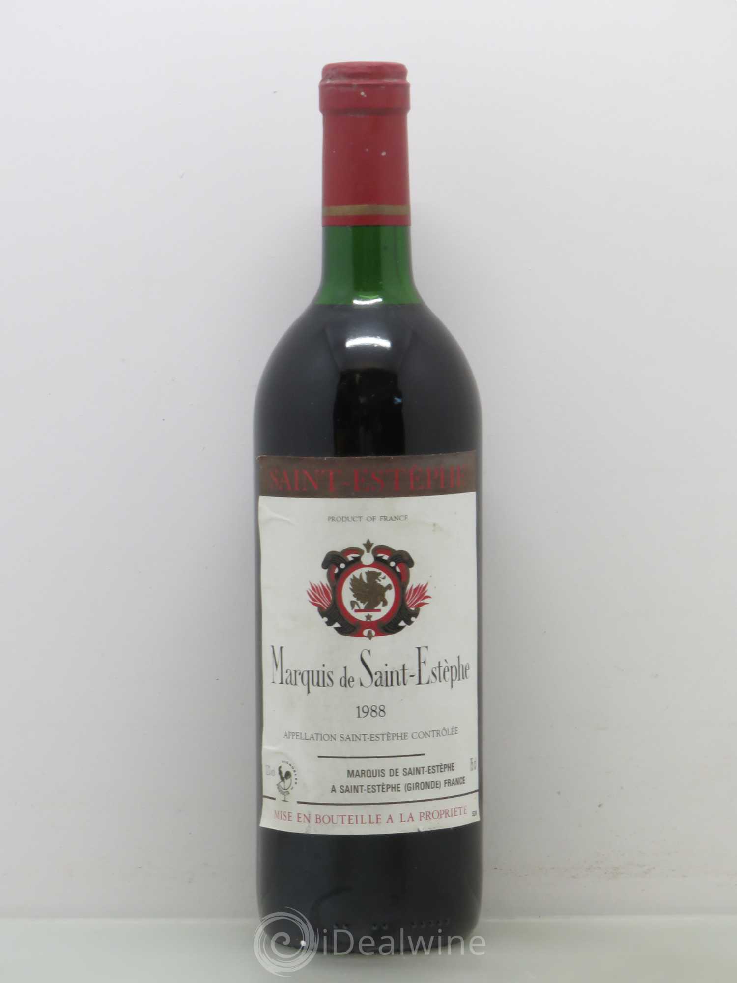 Marquis de Saint Estèphe 1988 - Lot de 1 bouteille - 0