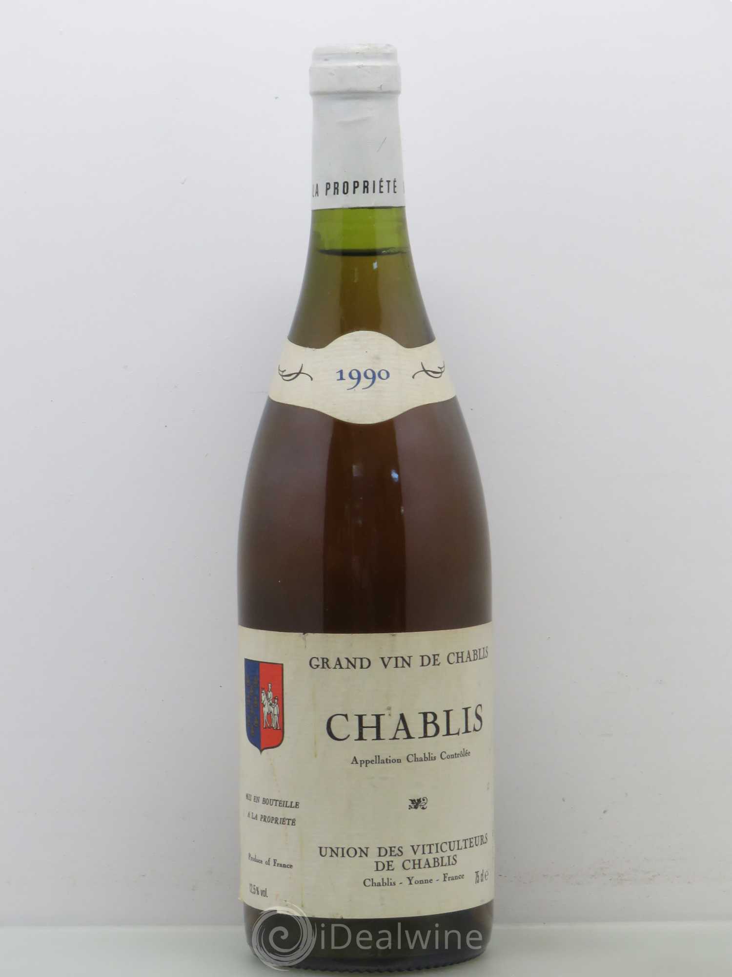 Chablis Union des viticulteurs de Chablis 1990 - Posten von 1 Flasche - 0