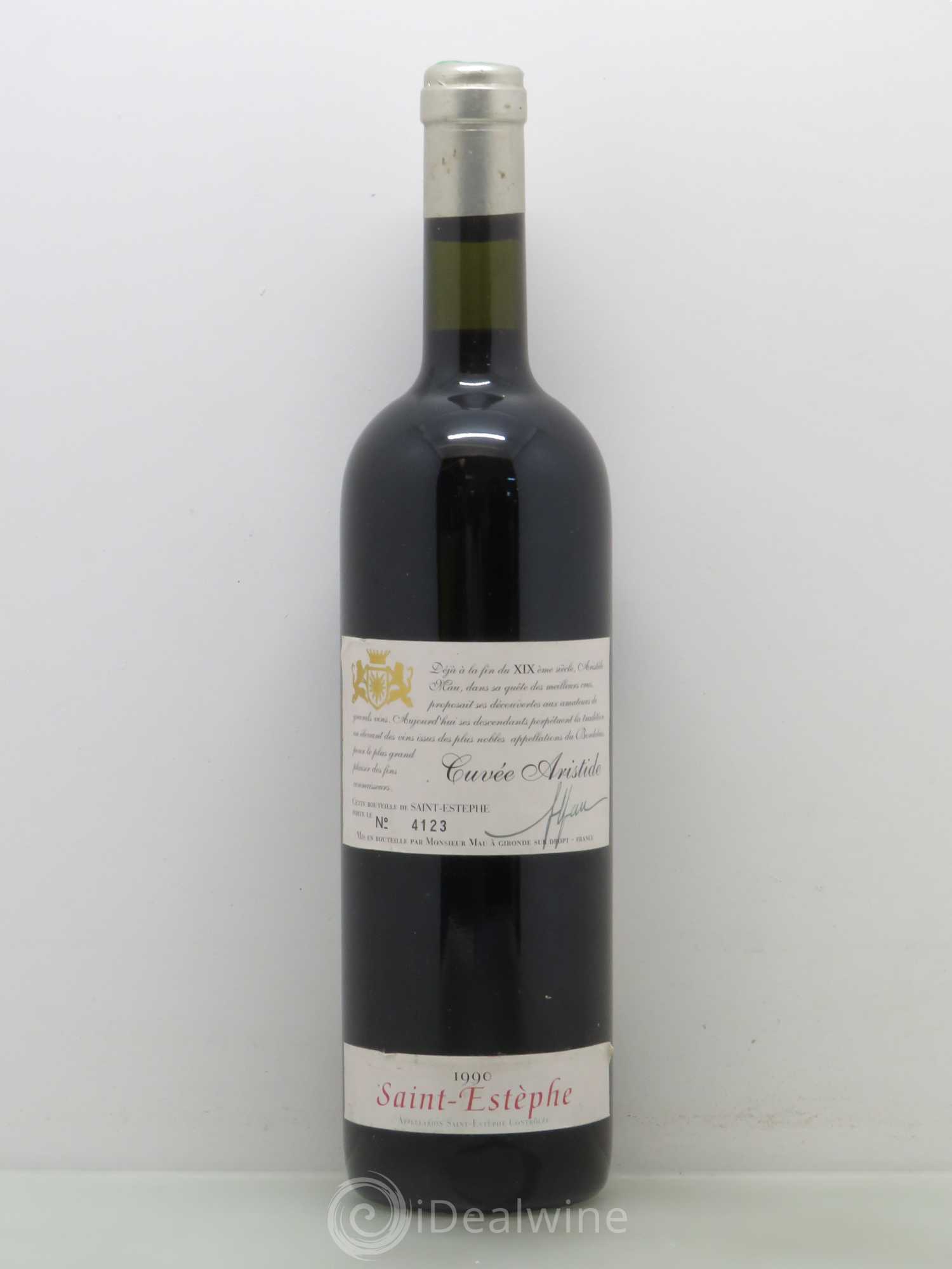 Bordeaux Cuvée Aristid St Estephe 1990 - Posten von 1 Flasche - 0