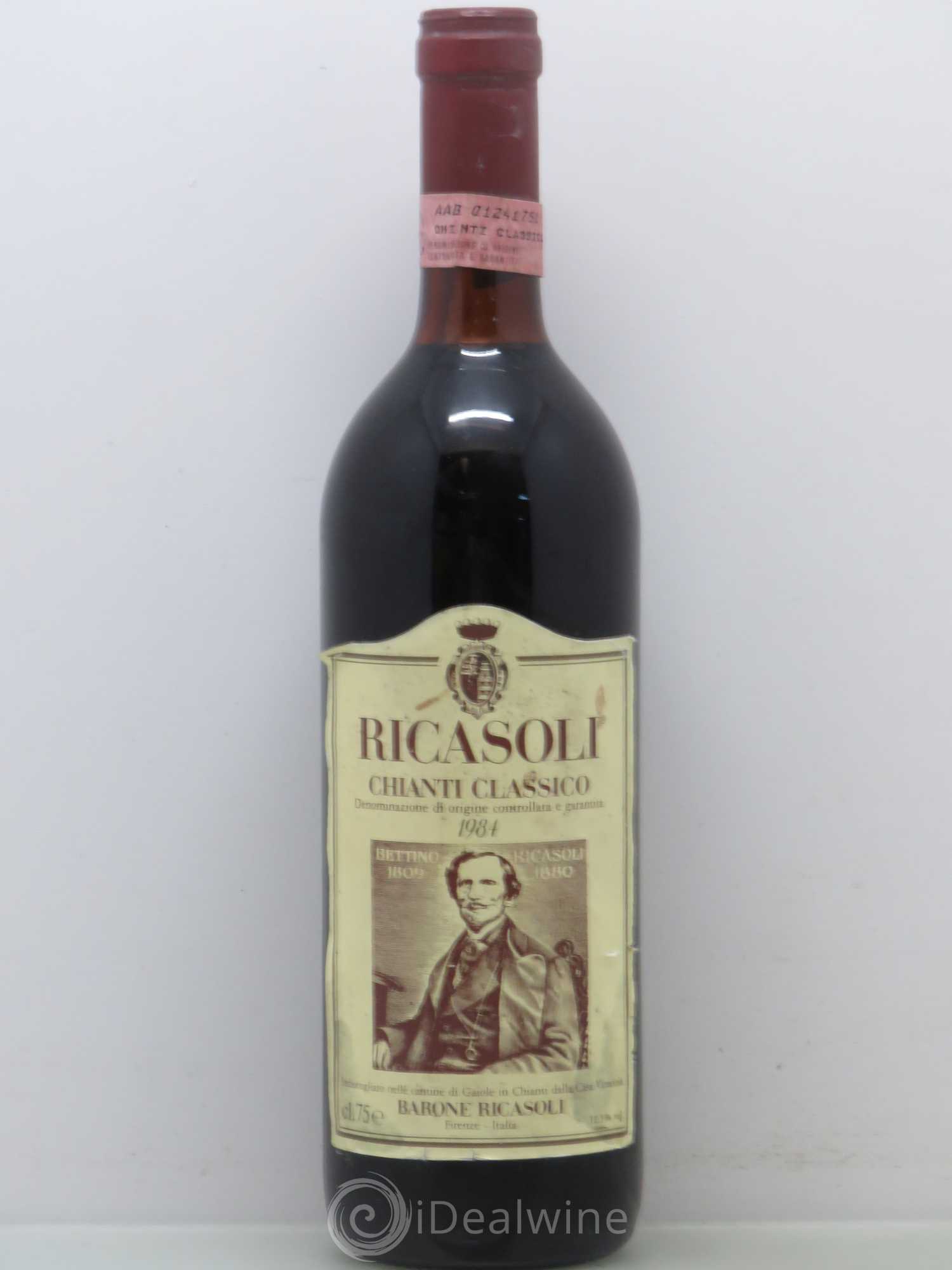 Italie Chianti classico ricasoli 1984 - Posten von 1 Flasche - 0