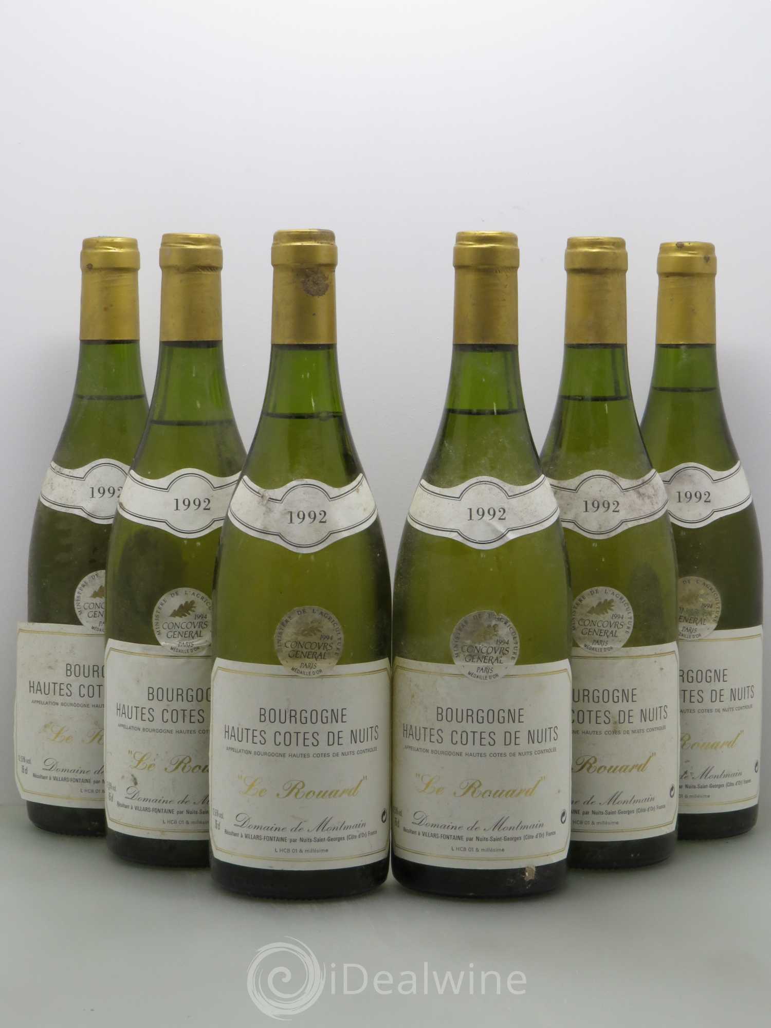 Hautes-Côtes de Nuits Le Rouard 1992 - Lot de 6 bouteilles - 0