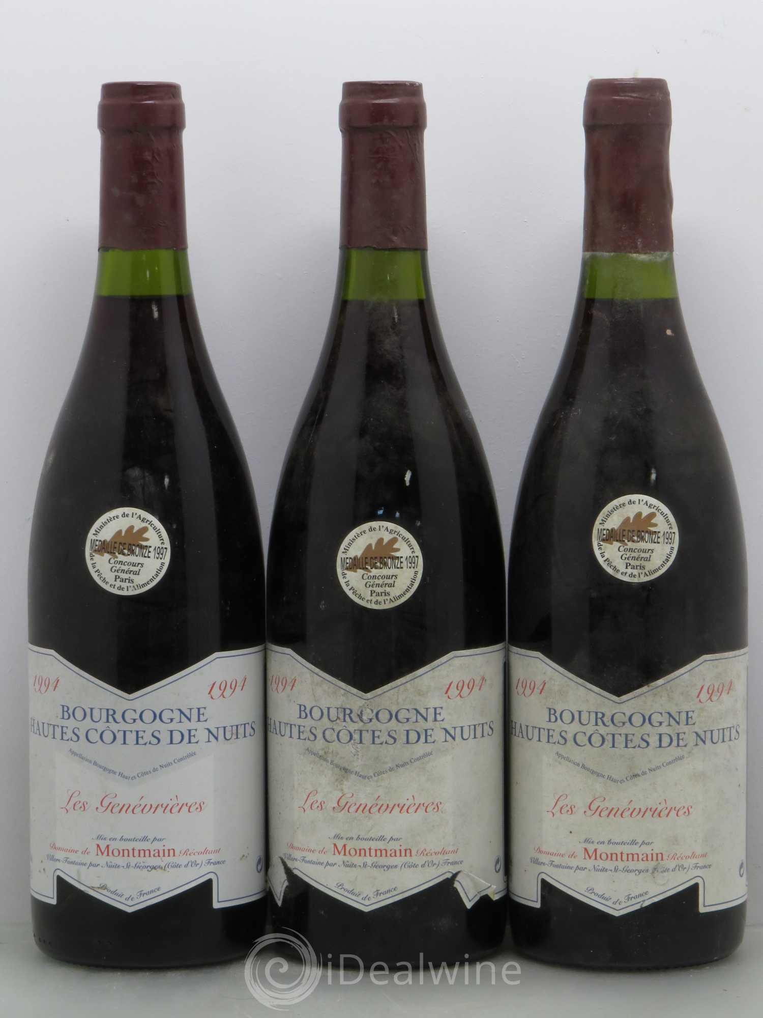 Hautes-Côtes de Nuits Les Genevrieres Domaine de Montmain 1994 - Posten von 6 Flaschen - 1