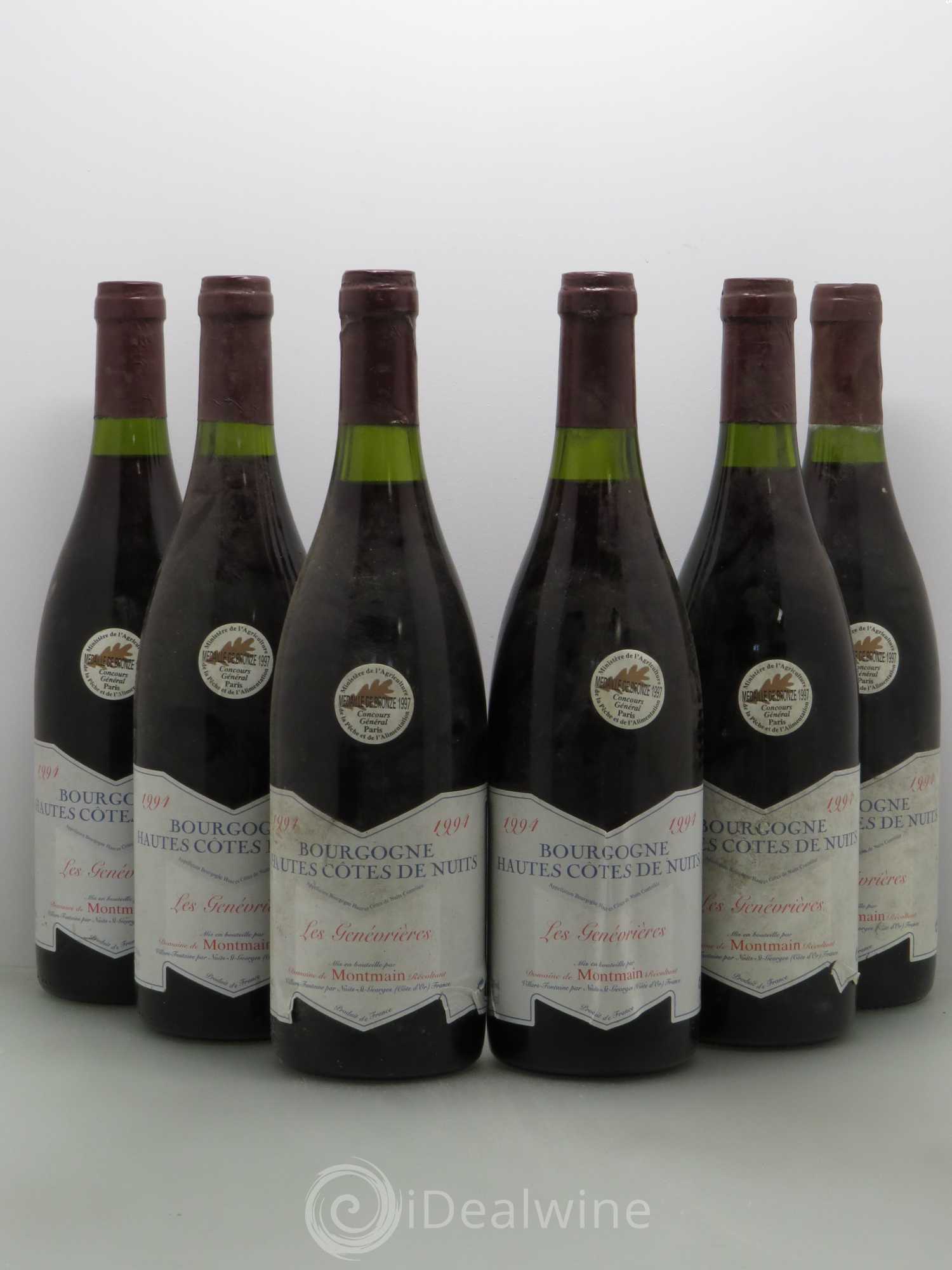 Hautes-Côtes de Nuits Les Genevrieres Domaine de Montmain 1994 - Posten von 6 Flaschen - 0