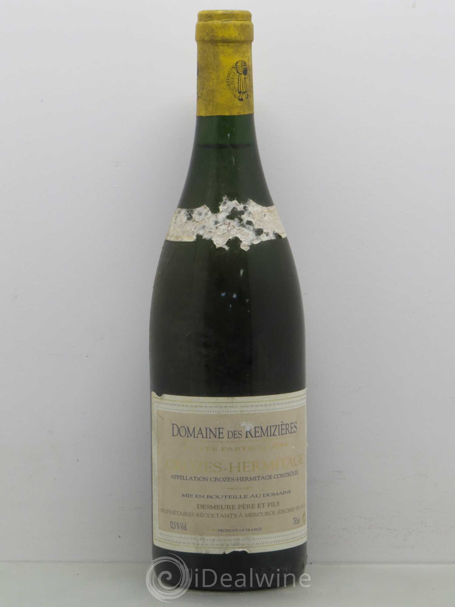 Crozes-Hermitage Domaine De Remizieres (sans prix de réserve) 1959 - Posten von 1 Flasche - 0