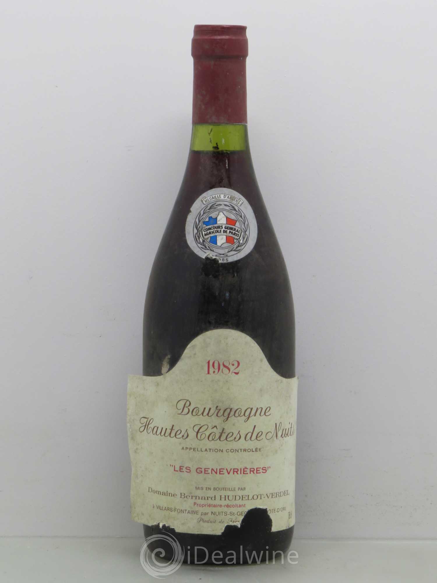 Hautes-Côtes de Beaune Les Genevrieres 1982 - Posten von 1 Flasche - 0