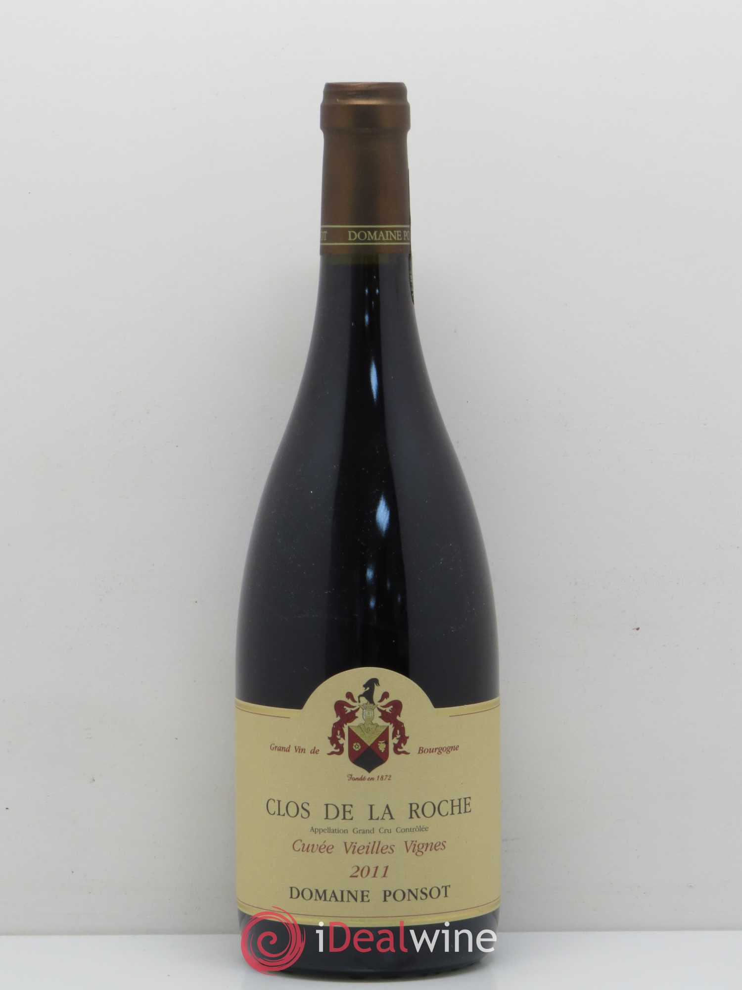 Clos de la Roche Grand Cru Vieilles Vignes Ponsot (Domaine) 2011 - Lot de 1 bouteille - 0