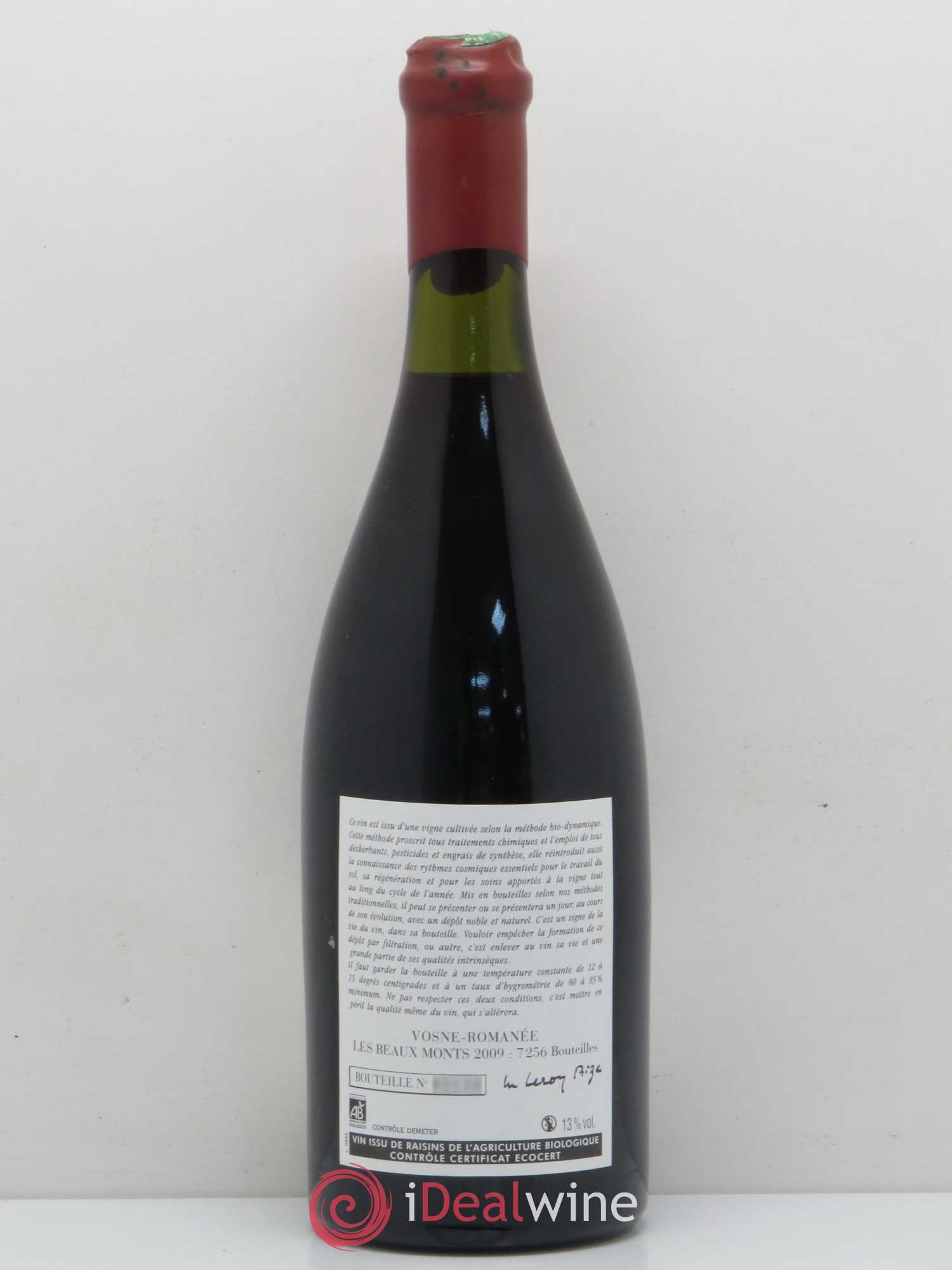 Vosne-Romanée Les Beaux Monts 2009 - Posten von 1 Flasche - 1