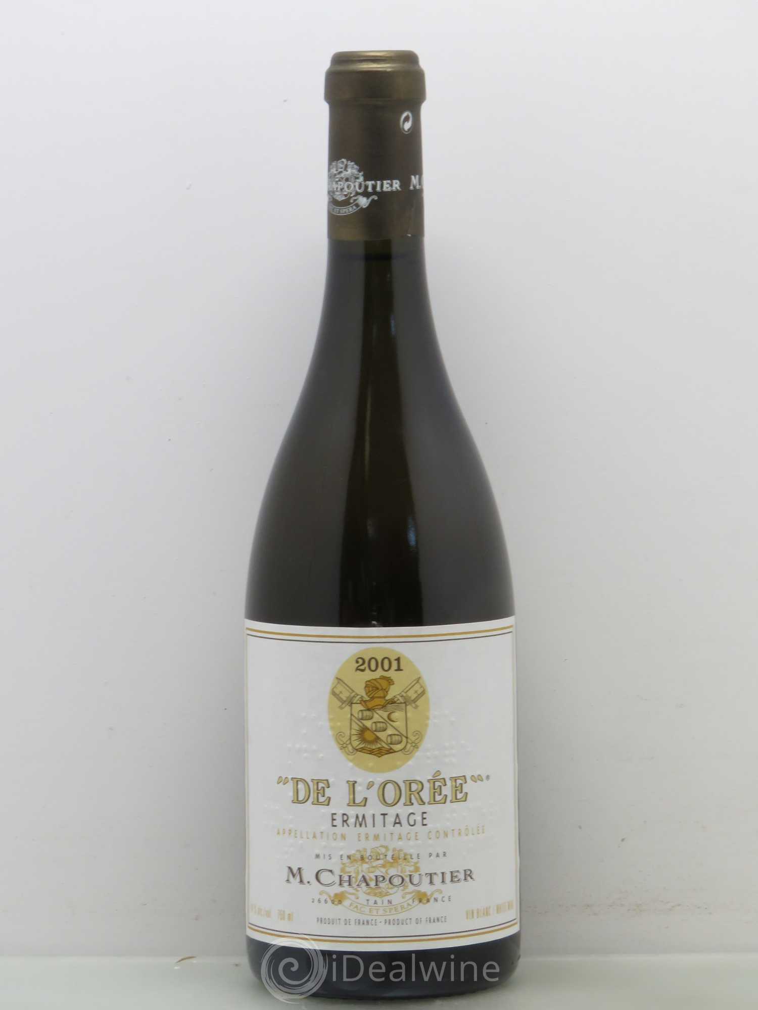 Hermitage Ermitage de l'Orée Chapoutier (sans prix de réserve) 2001 - Lot de 1 bouteille - 0