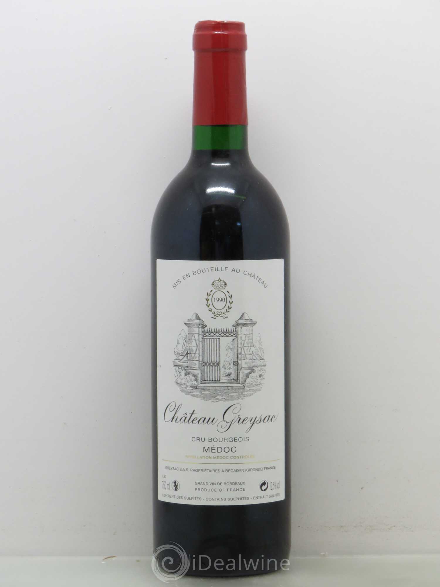 Château Greysac Cru Bourgeois (sans prix de réserve) 1990 - Lot de 1 bouteille - 0